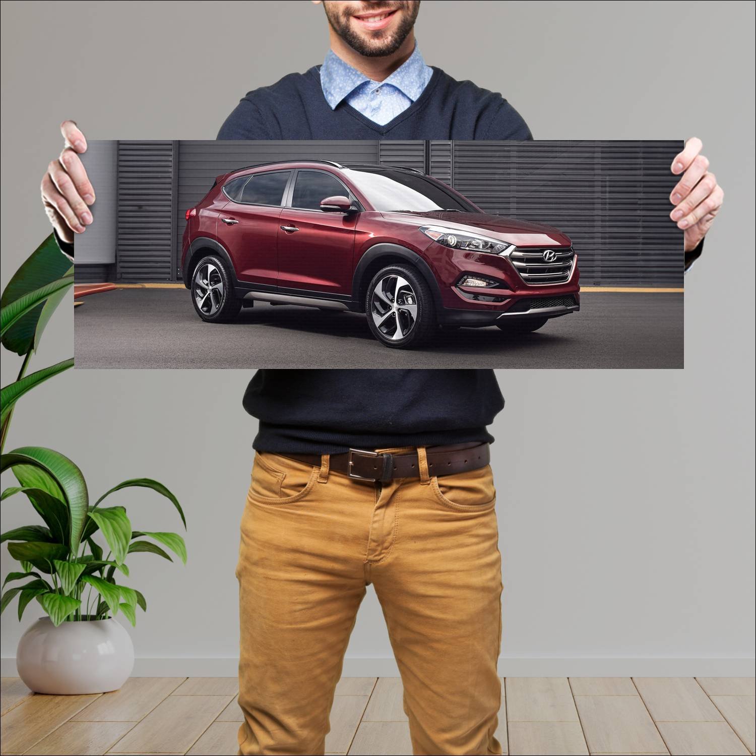 Cuadro grande 30x80cm 2016 hyundai tucson us auto 89 Hyundai