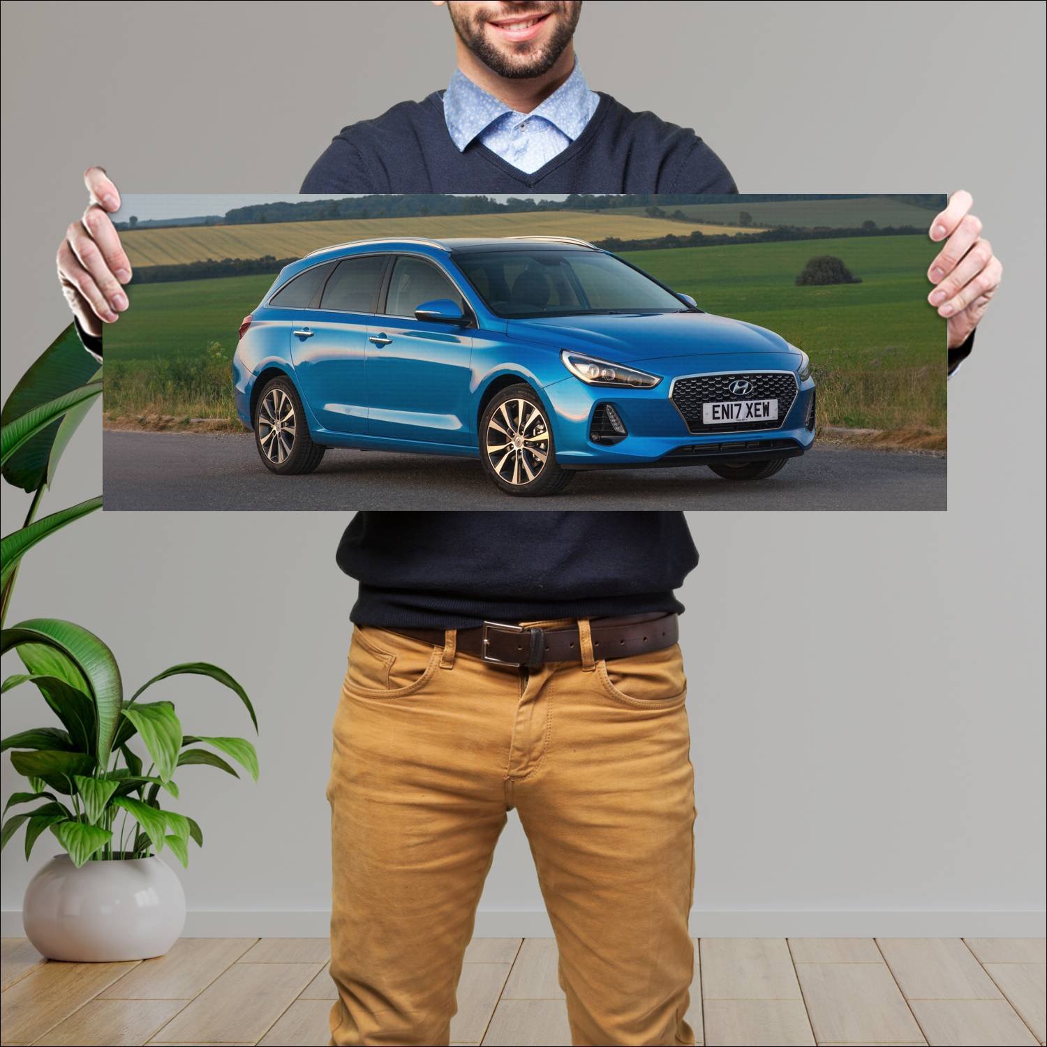 Cuadro grande 30x80cm 2017 hyundai i30 tourer uk 6 107 Hyundai