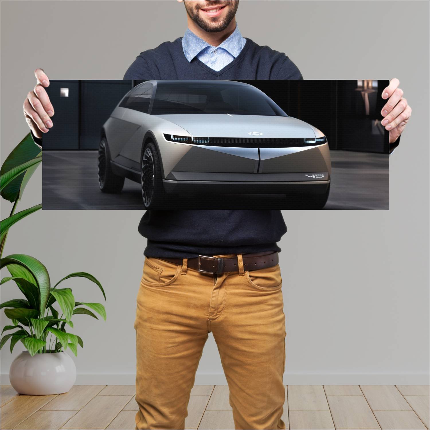 Cuadro grande 30x80cm 2019 hyundai 45 ev concept 9 144 Hyundai