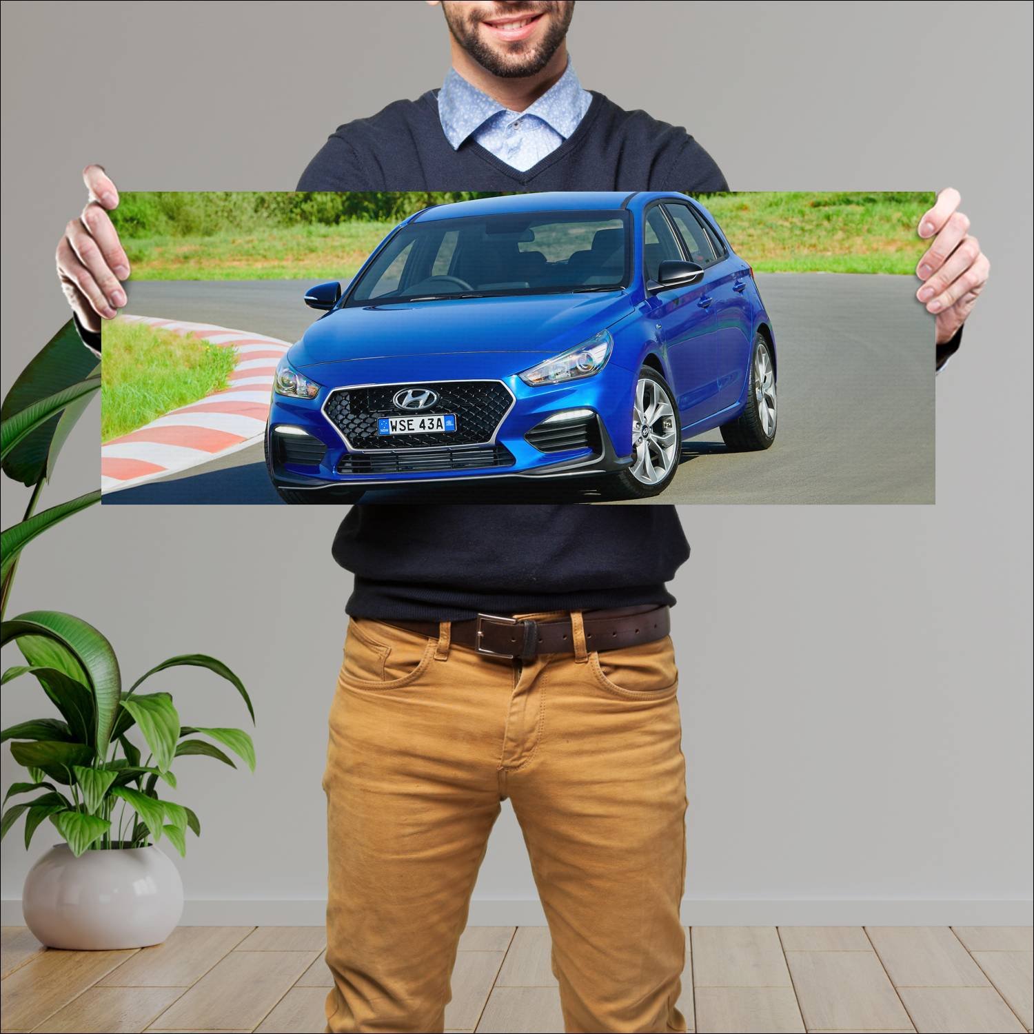 Cuadro grande 30x80cm 2019 hyundai i30 n line au 8 154 Hyundai