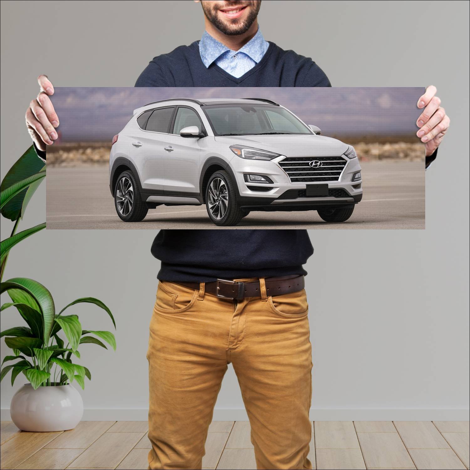 Cuadro grande 30x80cm 2019 hyundai tucson us auto 171 Hyundai