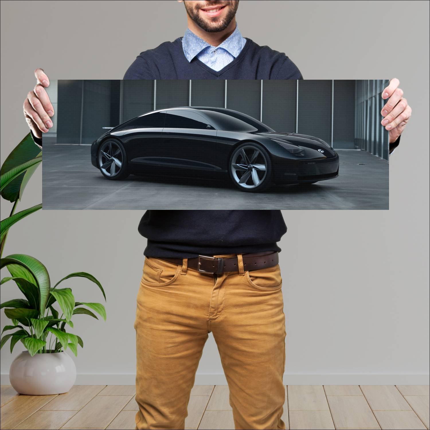 Cuadro grande 30x80cm 2020 hyundai prophecy concep 199 Hyundai