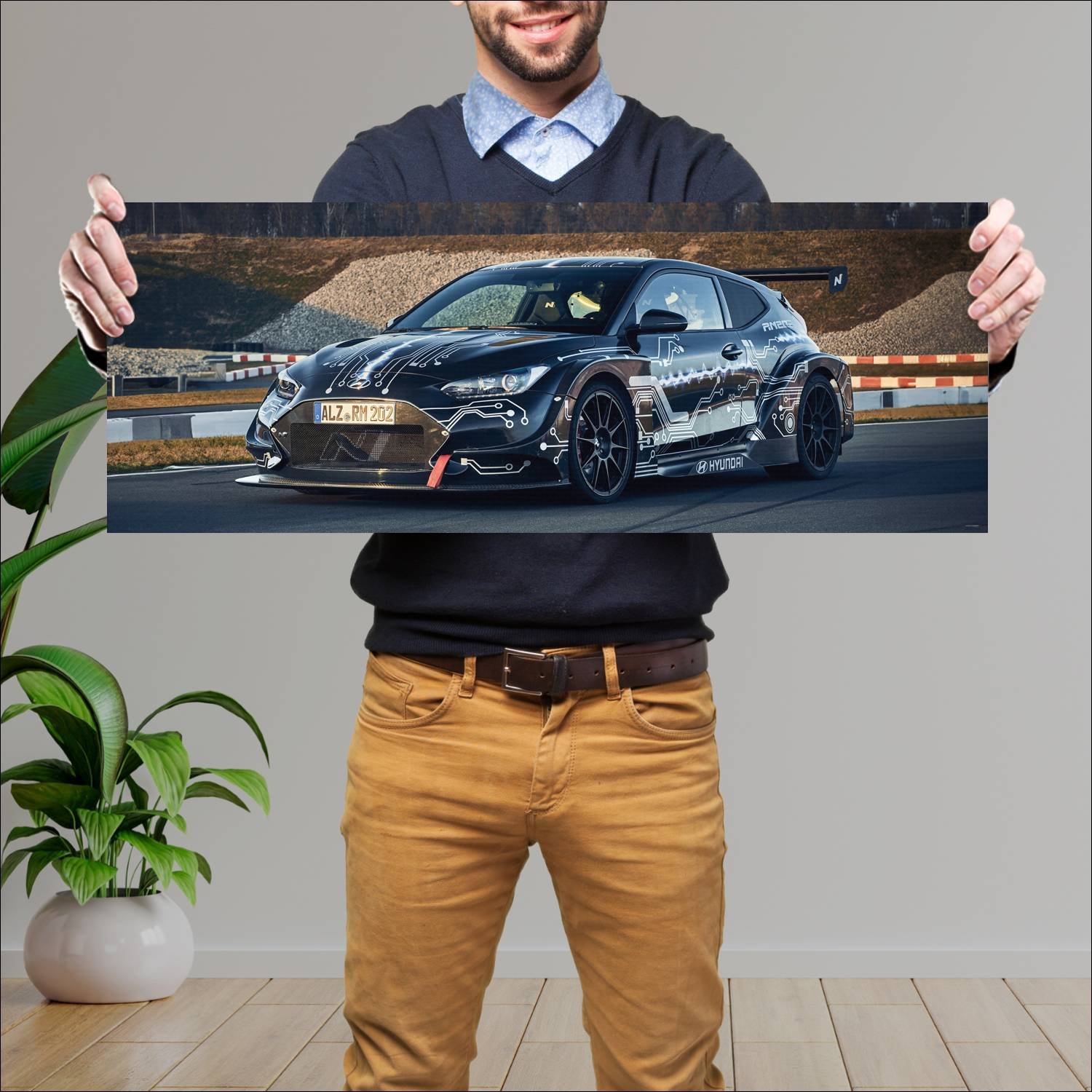 Cuadro grande 30x80cm 2020 hyundai rm20e auto 200 Hyundai