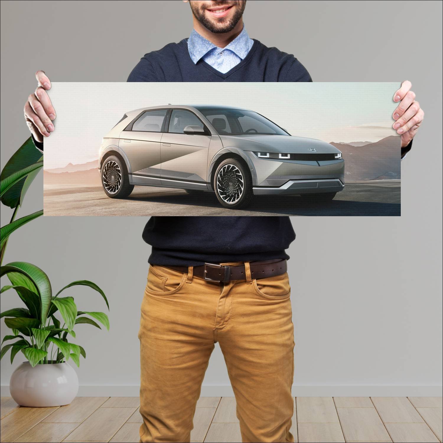 Cuadro grande 30x80cm 2021 hyundai ioniq 5 auto 218 Hyundai