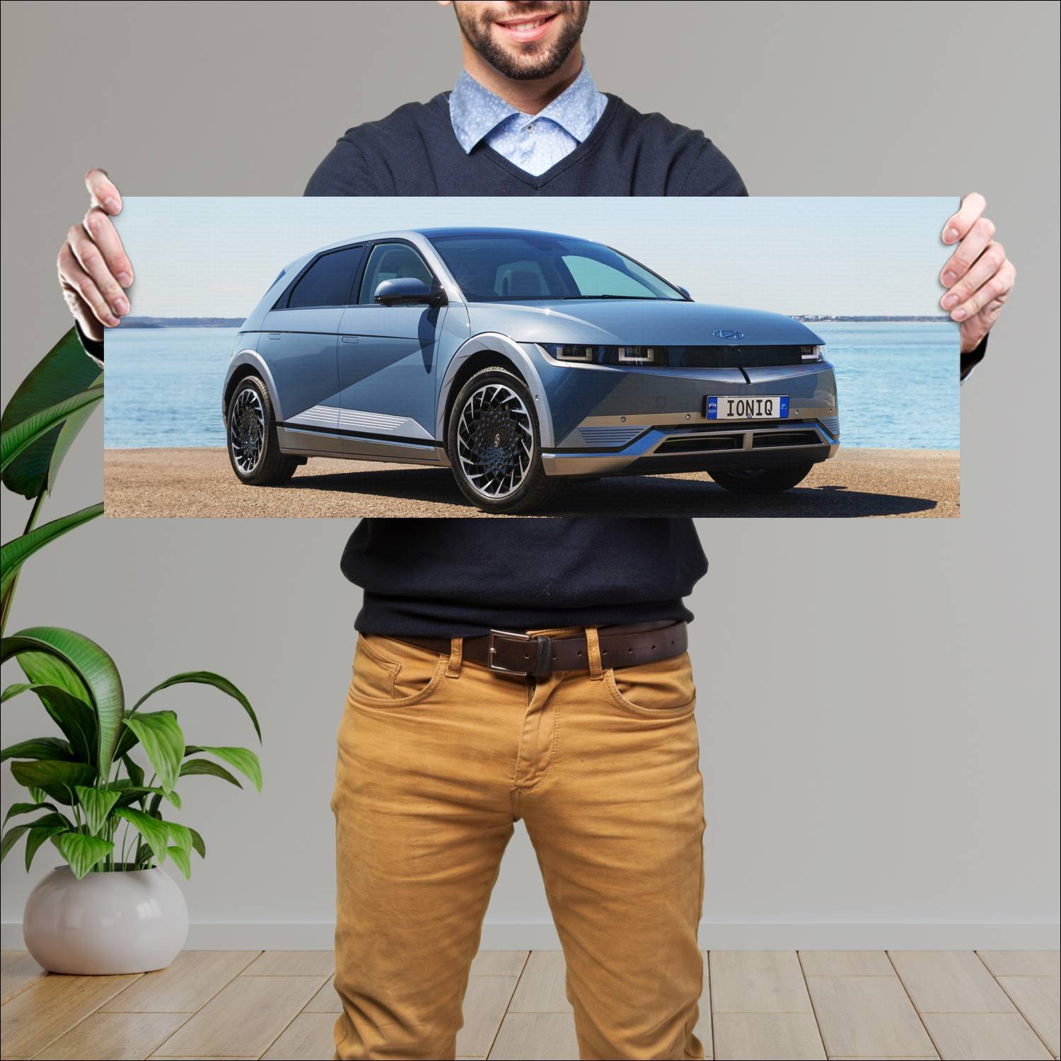 Cuadro grande 30x80cm 2021 hyundai ioniq 5 au Hyundai
