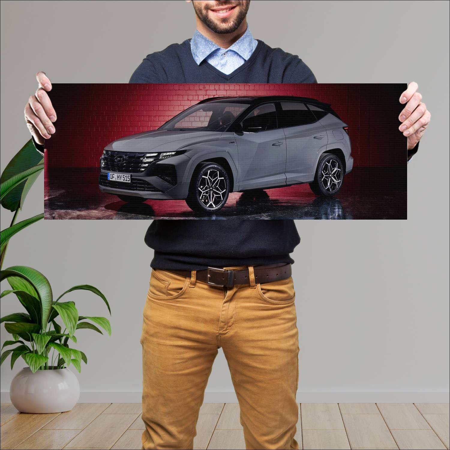Cuadro grande 30x80cm 2021 hyundai tucson n line 1 227 Hyundai
