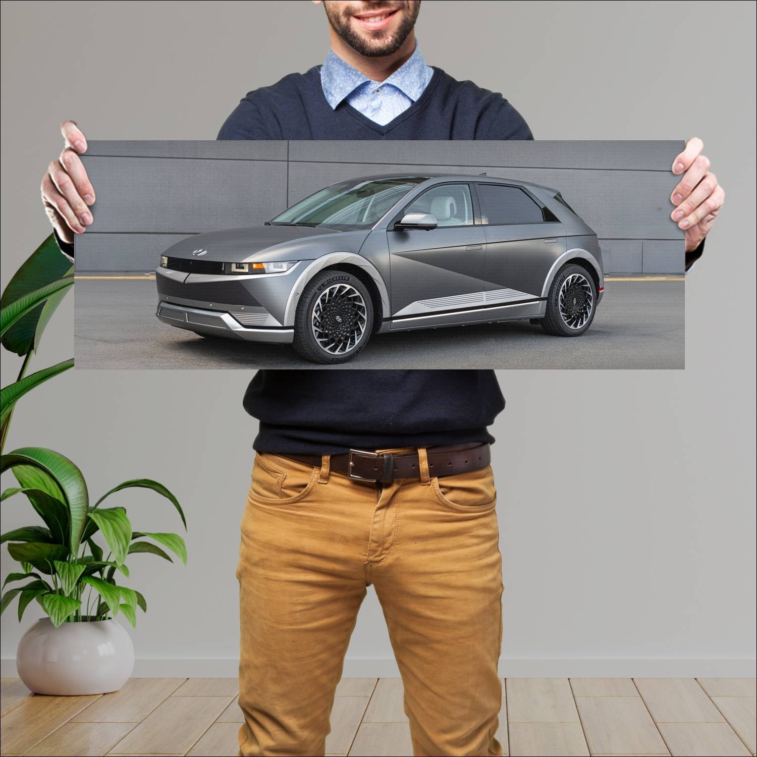 Cuadro grande 30x80cm 2022 hyundai ioniq 5 us Hyundai