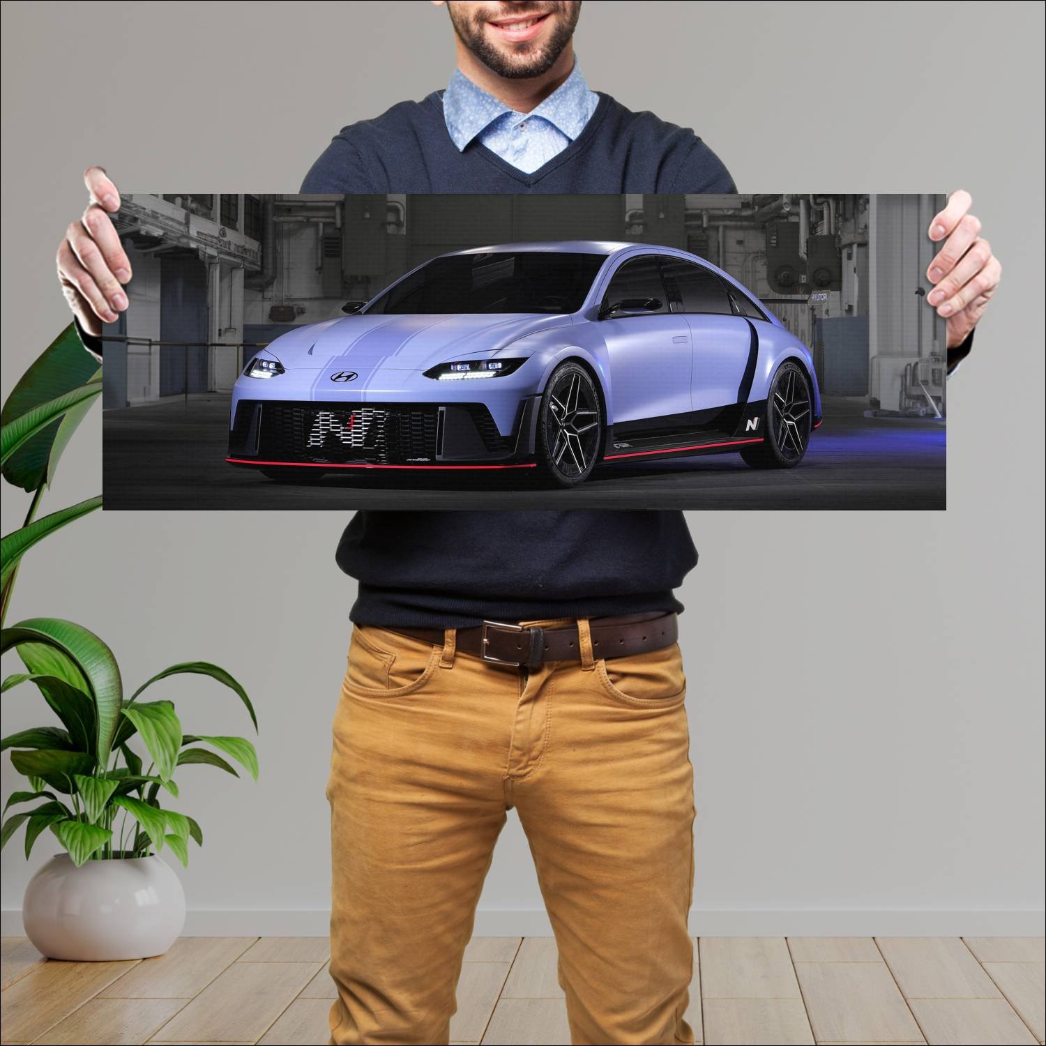 Cuadro grande 30x80cm 2022 hyundai rn22e concept 1 238 Hyundai
