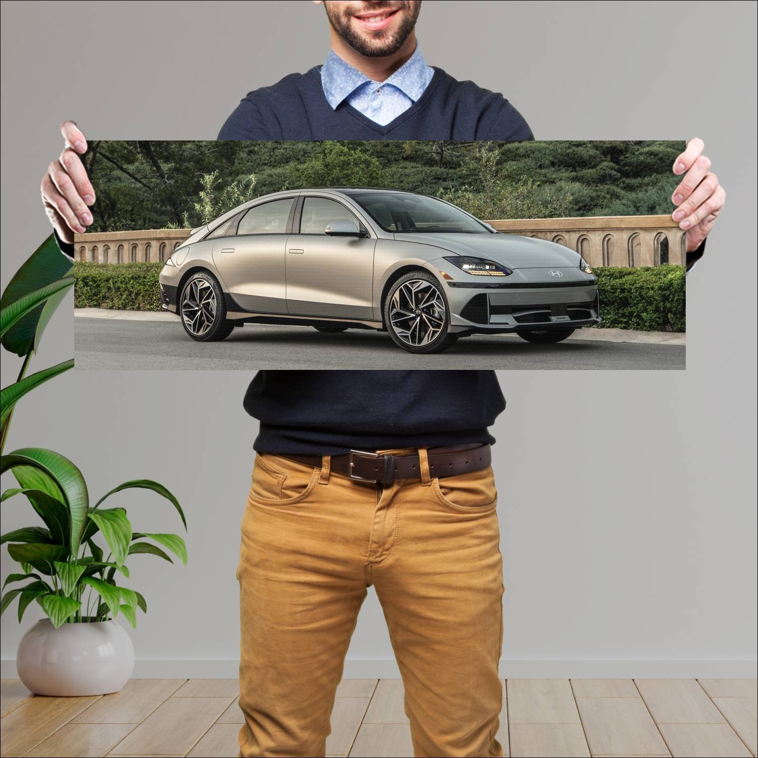 Cuadro grande 30x80cm 2023 hyundai ioniq 6 us Hyundai