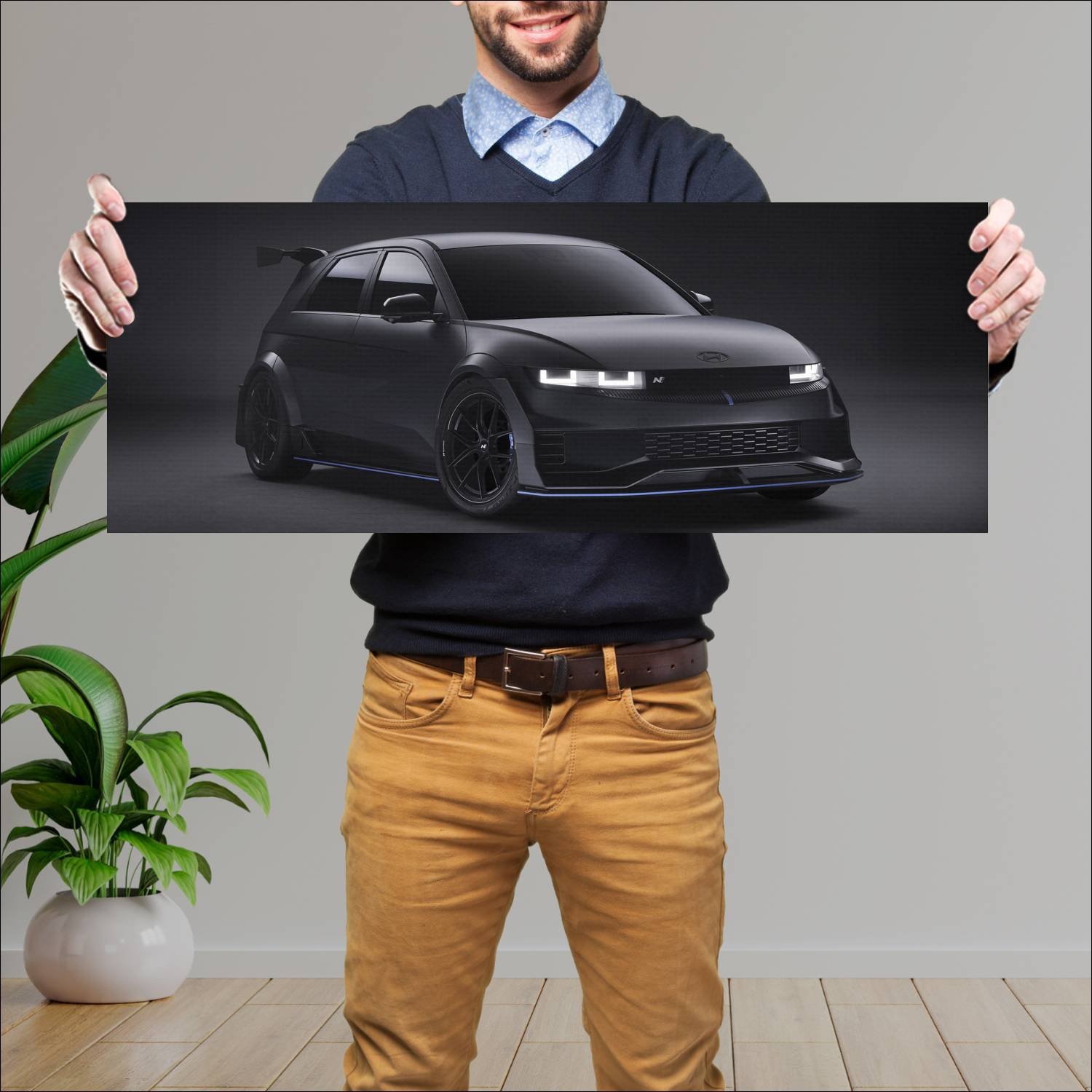 Cuadro grande 30x80cm 2024 hyundai ioniq 5 n npx1 263 Hyundai
