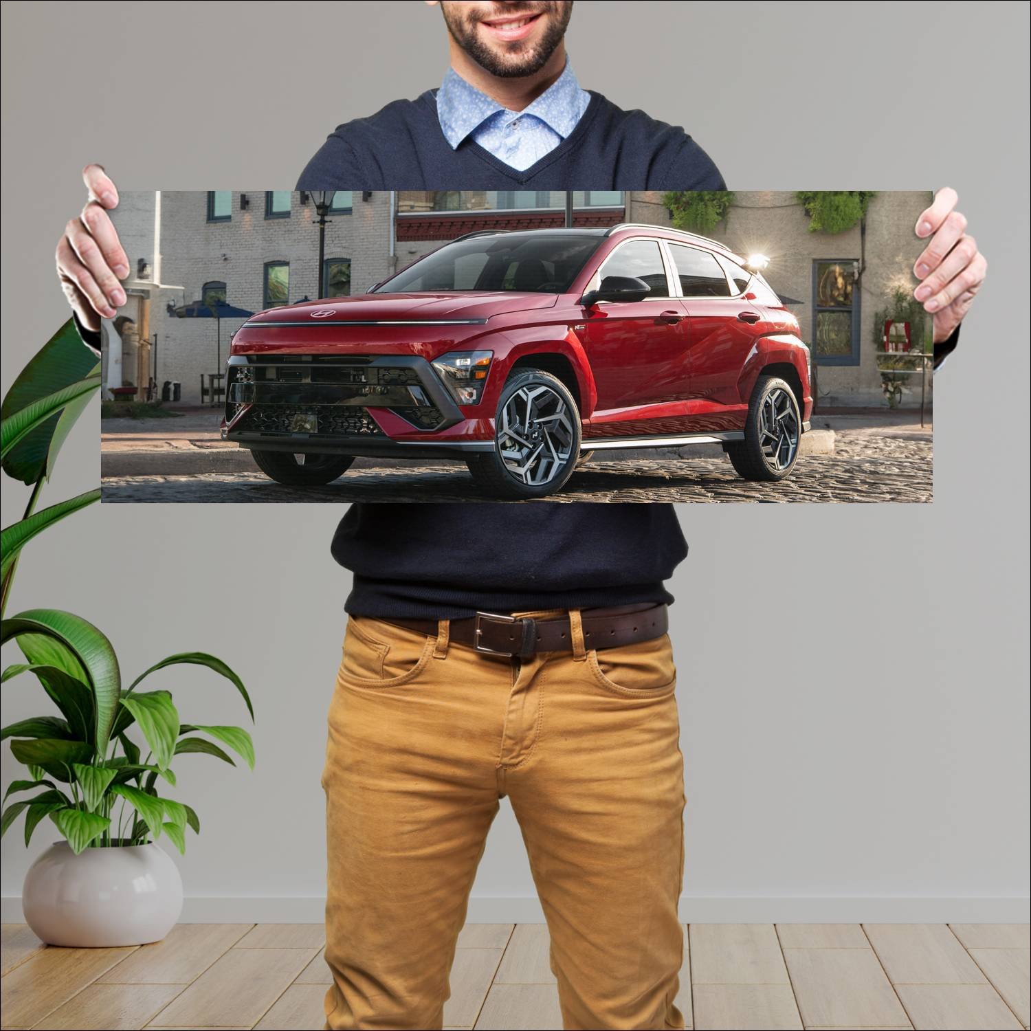 Cuadro grande 30x80cm 2024 hyundai kona n line us 265 Hyundai