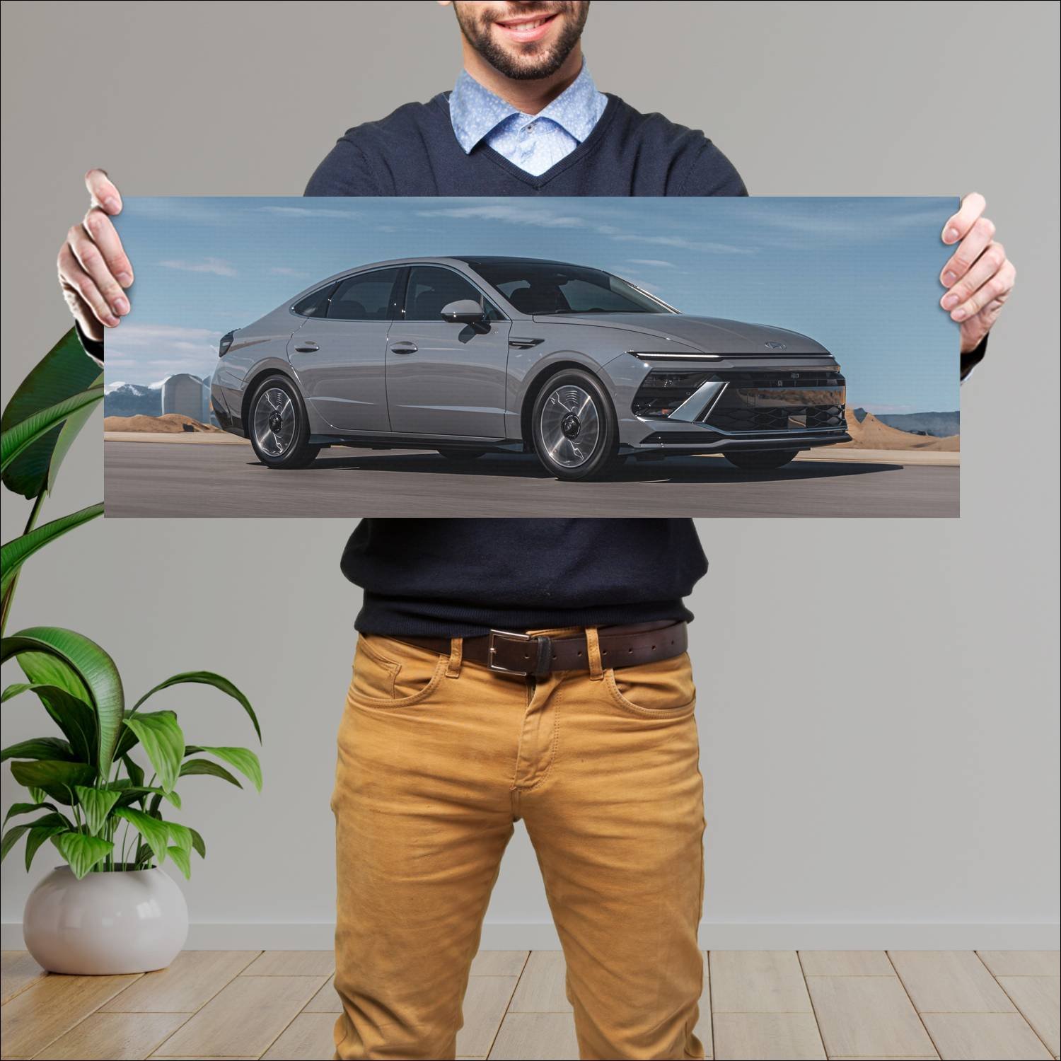 Cuadro grande 30x80cm 2024 hyundai sonata hybrid 1 268 Hyundai