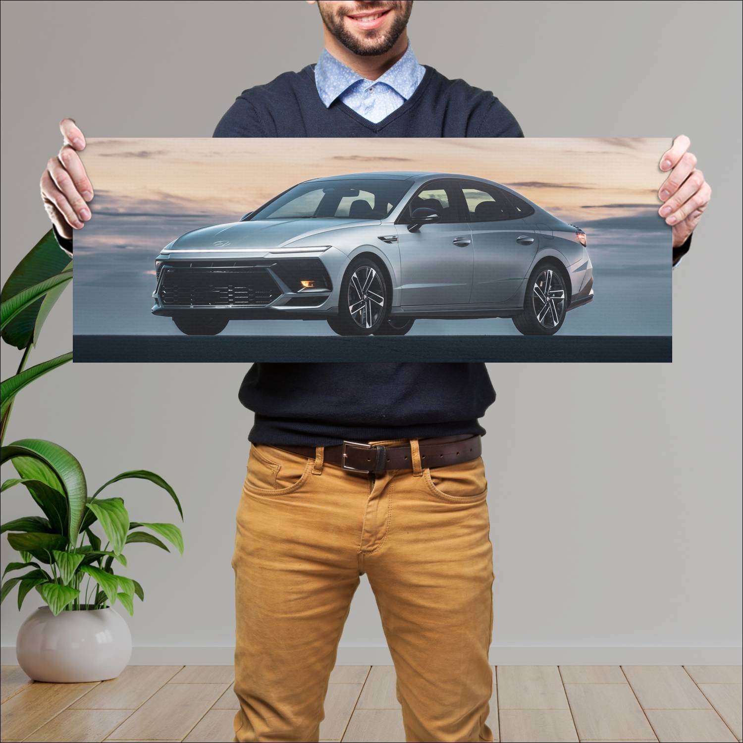 Cuadro grande 30x80cm 2024 hyundai sonata n line 1 269 Hyundai