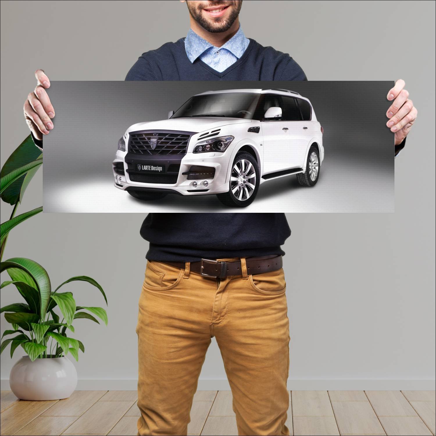 Cuadro grande 30x80cm 2014 infiniti qx80 by larte 161 Infiniti