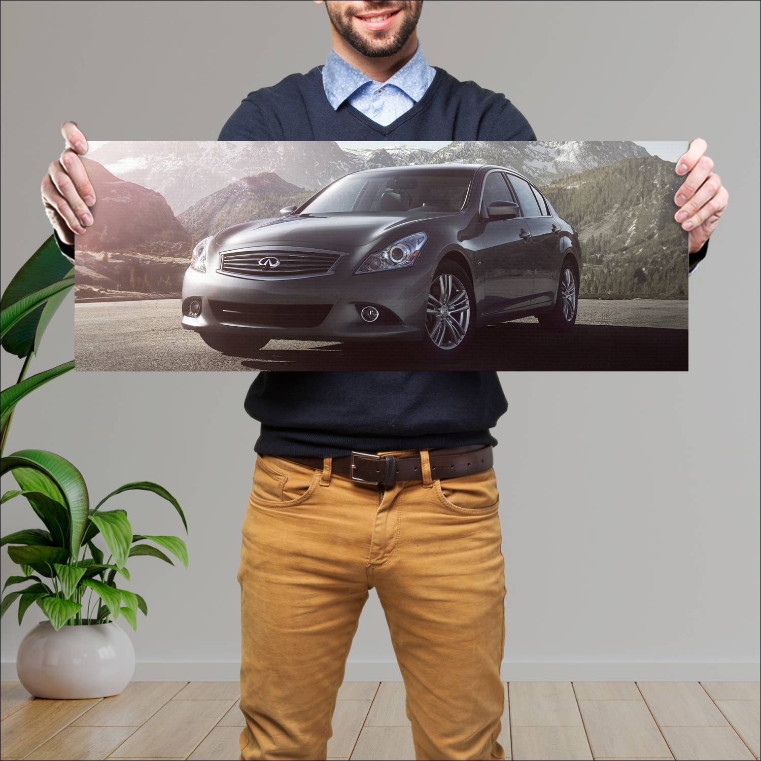 Cuadro grande 30x80cm 2015 infiniti q40 auto 163 Infiniti