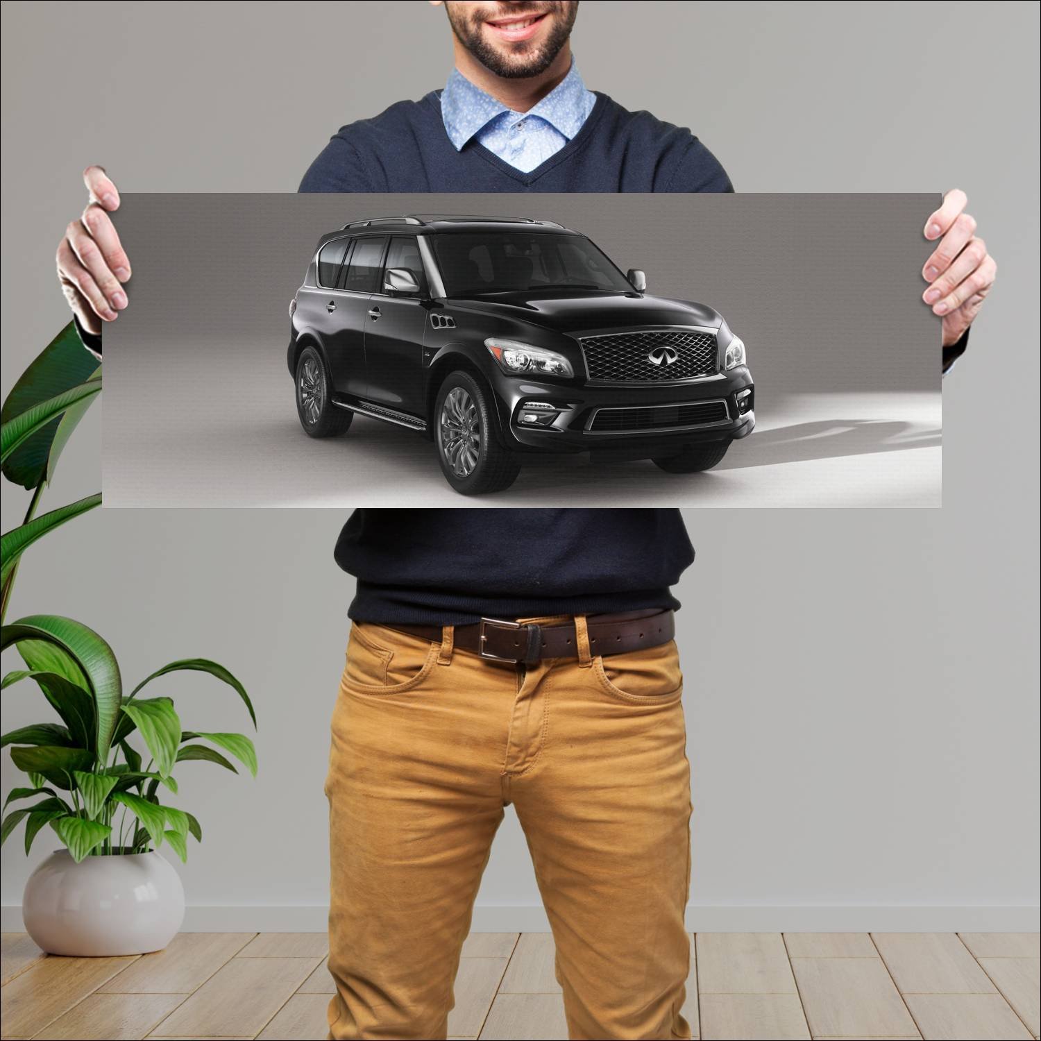 Cuadro grande 30x80cm 2015 infiniti qx80 limited 6 176 Infiniti