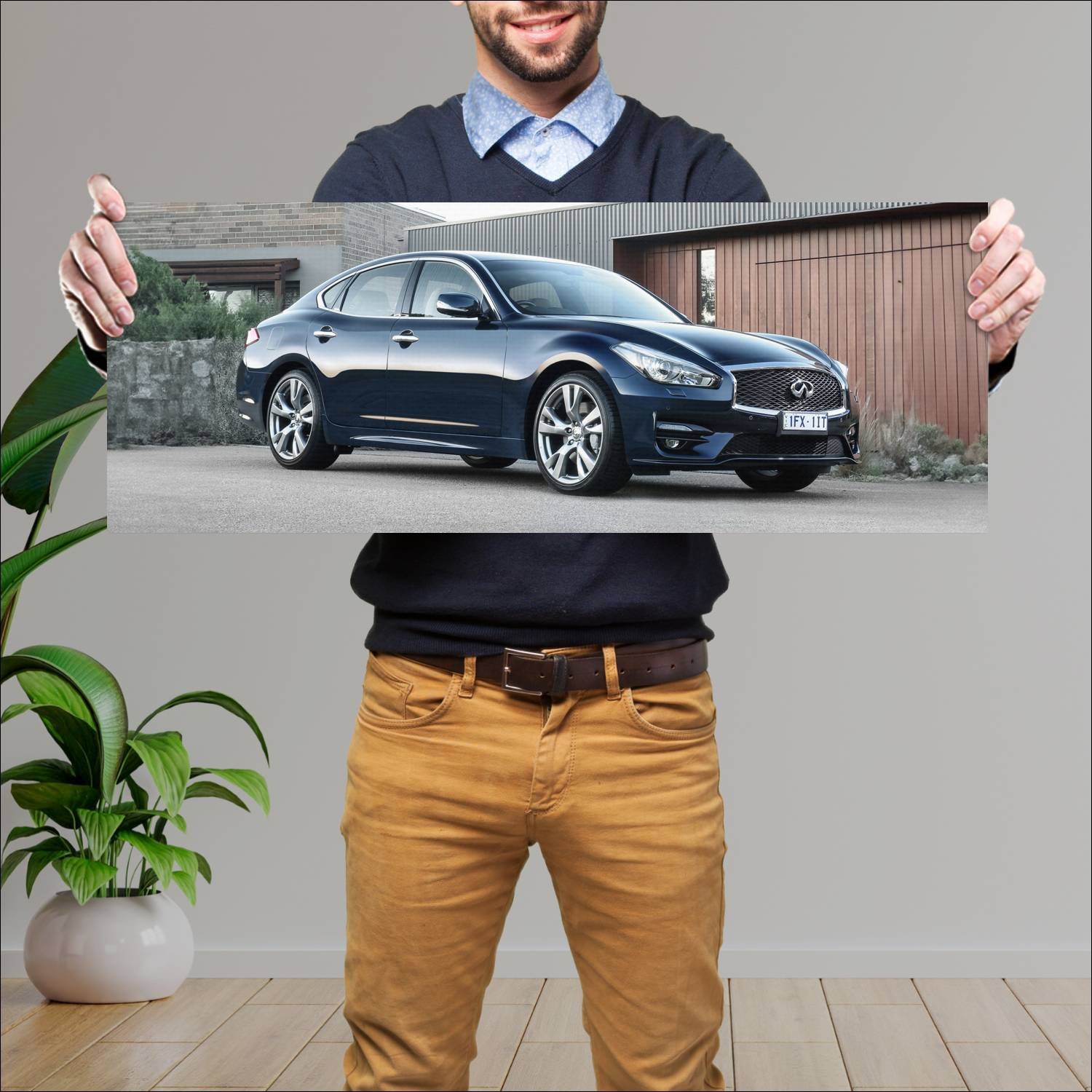 Cuadro grande 30x80cm 2016 infiniti q70 sport au 6 191 Infiniti