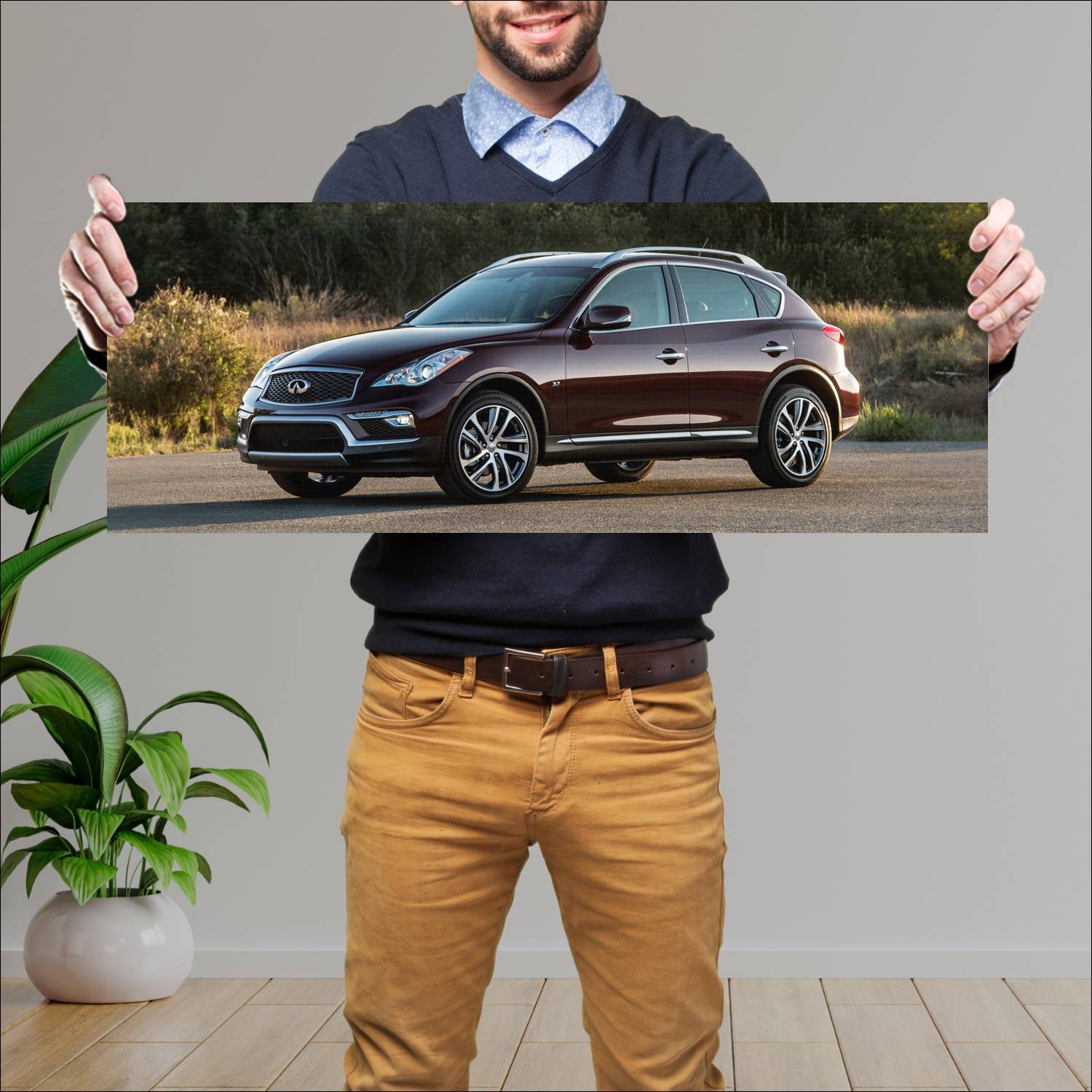 Cuadro grande 30x80cm 2016 infiniti qx50 auto 194 Infiniti