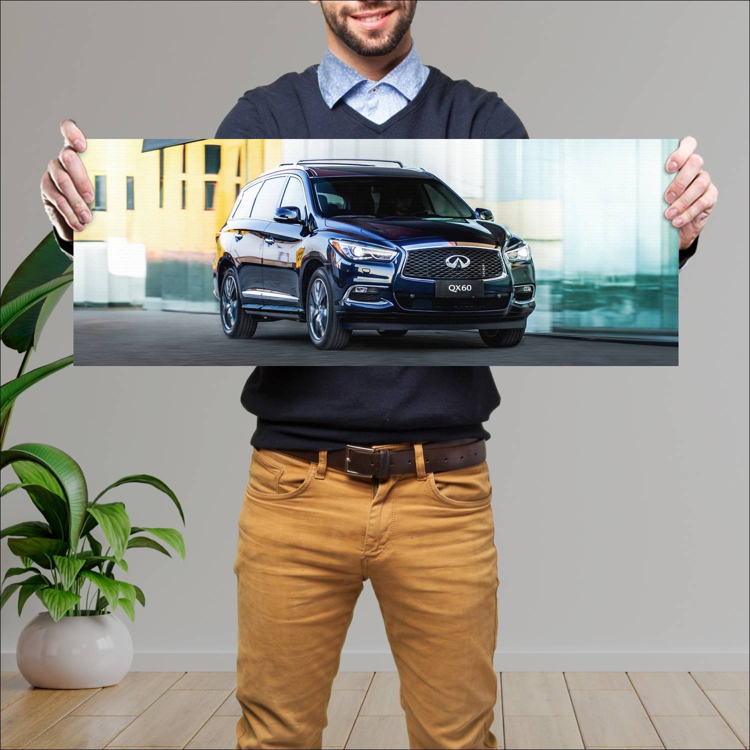 Cuadro grande 30x80cm 2016 infiniti qx60 hybrid cn 197 Infiniti