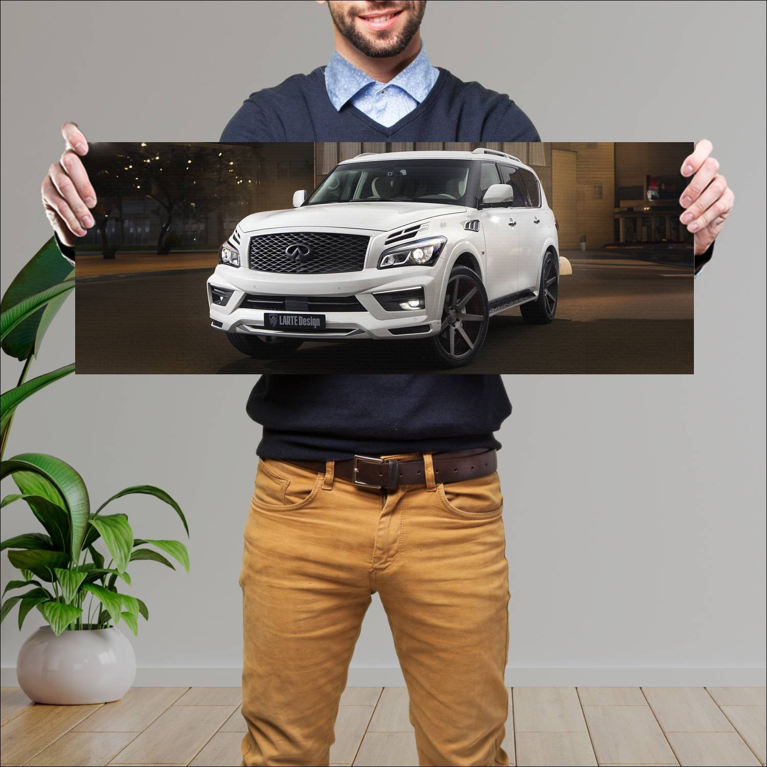 Cuadro grande 30x80cm 2016 infiniti qx80 missuro b 198 Infiniti