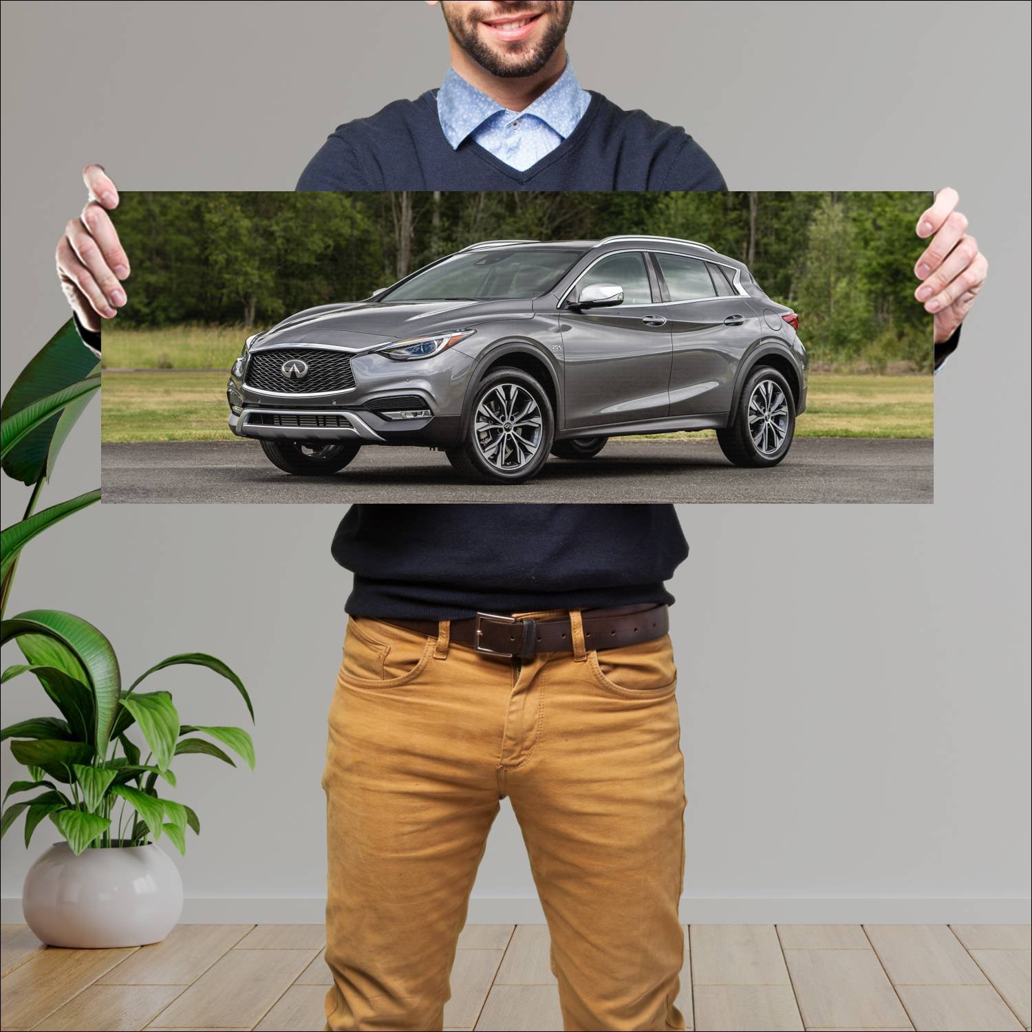 Cuadro grande 30x80cm 2017 infiniti qx30 awd styli 207 Infiniti