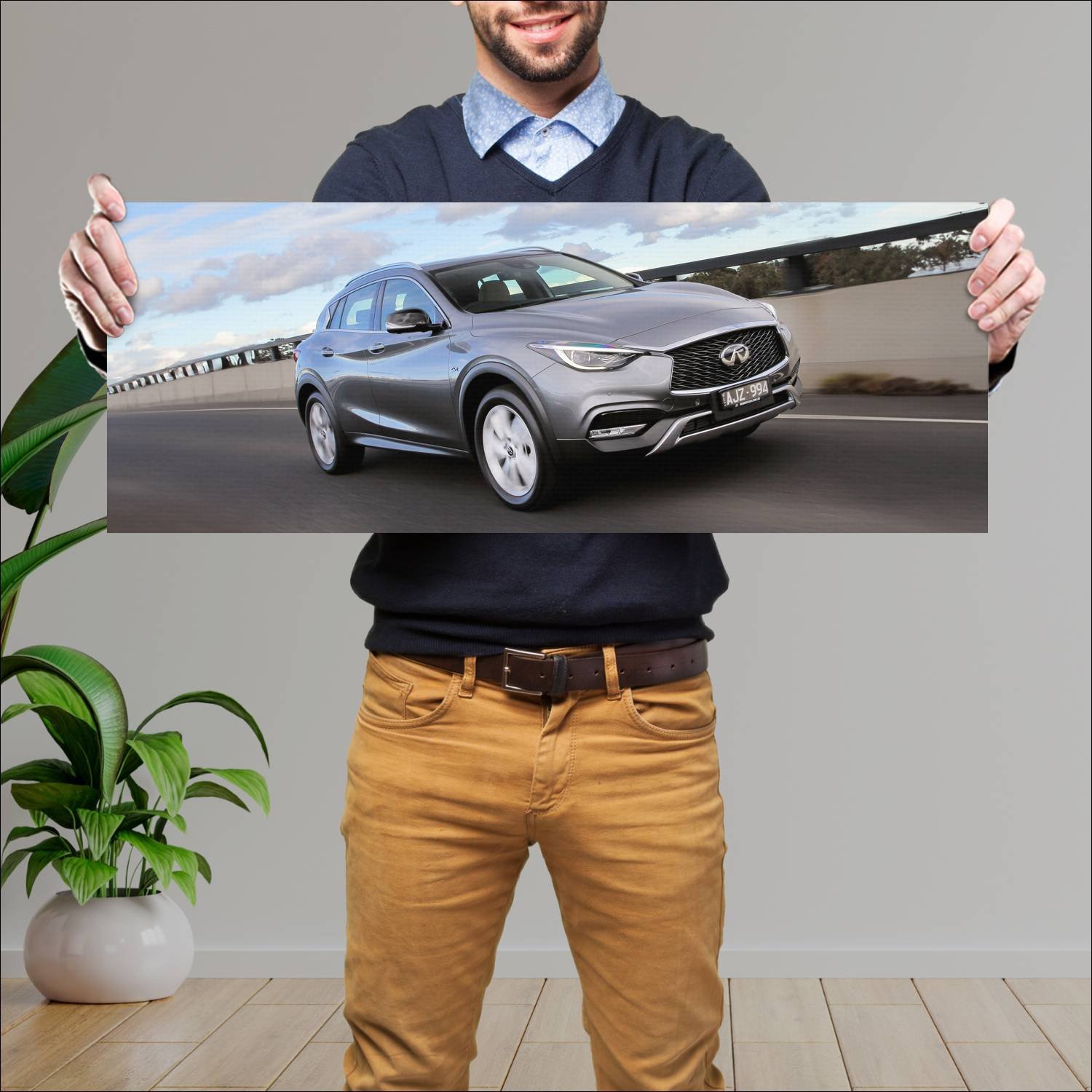 Cuadro grande 30x80cm 2017 infiniti qx30 awd styli 208 Infiniti