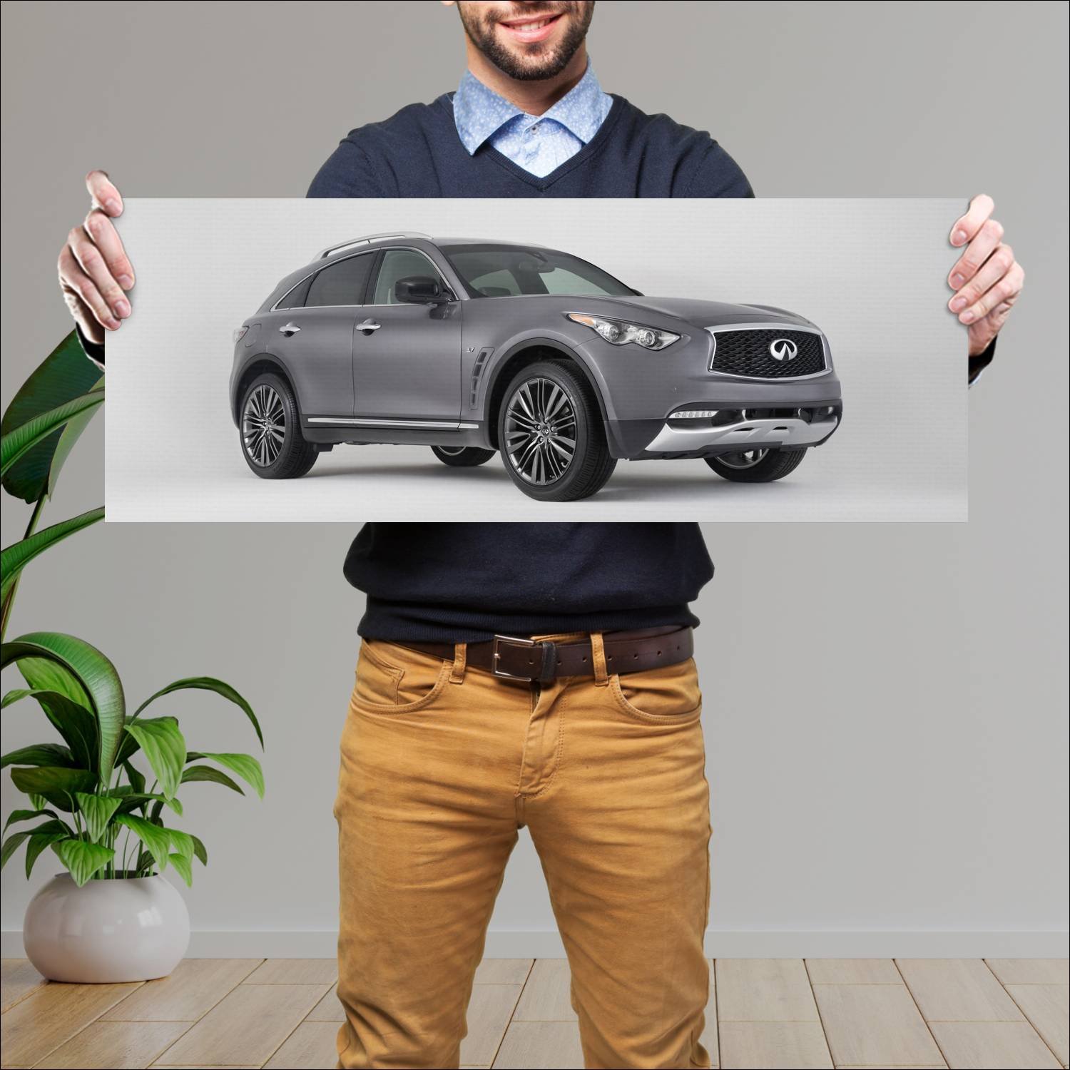 Cuadro grande 30x80cm 2017 infiniti qx70 limited 6 214 Infiniti