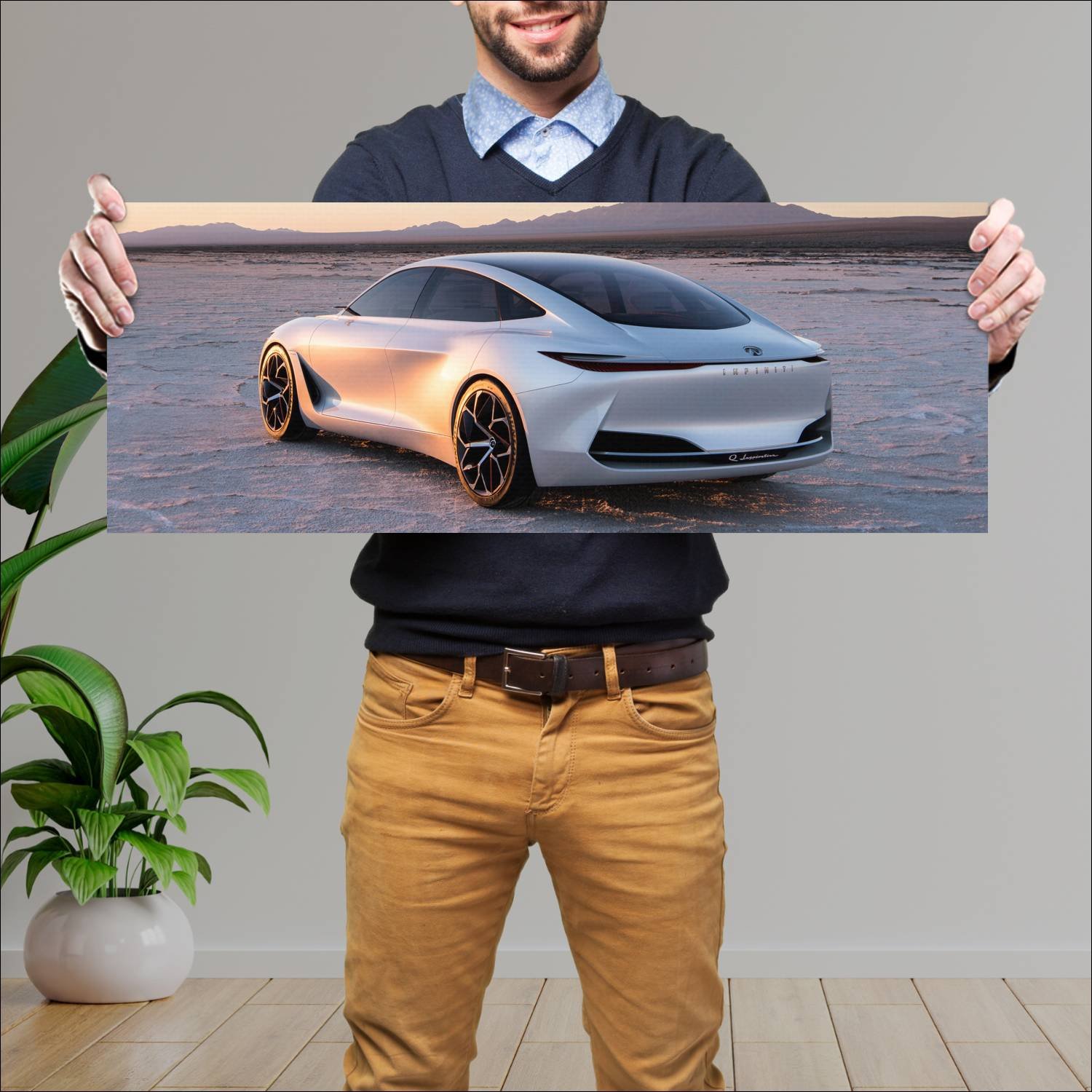 Cuadro grande 30x80cm 2018 infiniti q inspiration 222 Infiniti