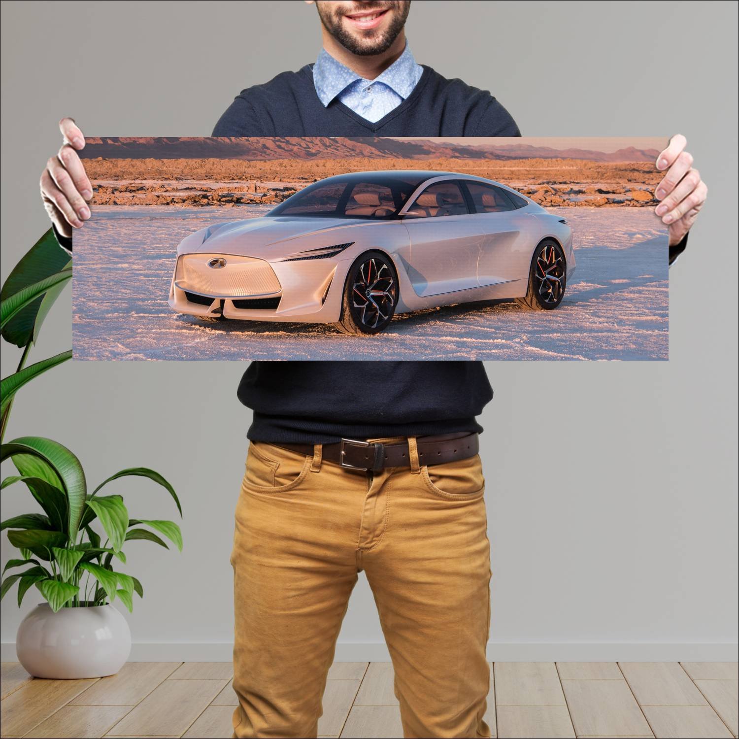 Cuadro grande 30x80cm 2018 infiniti q inspiration 223 Infiniti