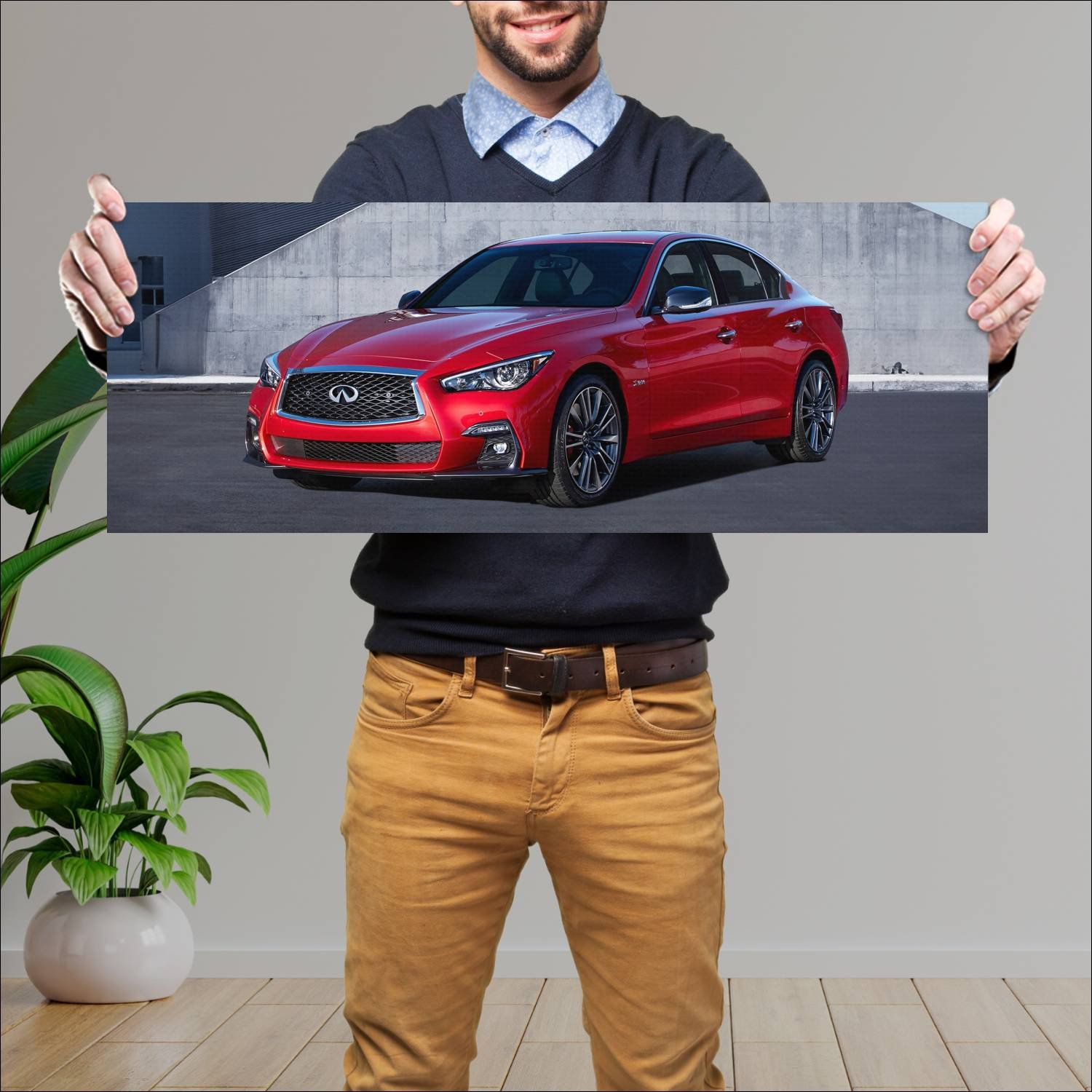 Cuadro grande 30x80cm 2018 infiniti q50 sport Infiniti