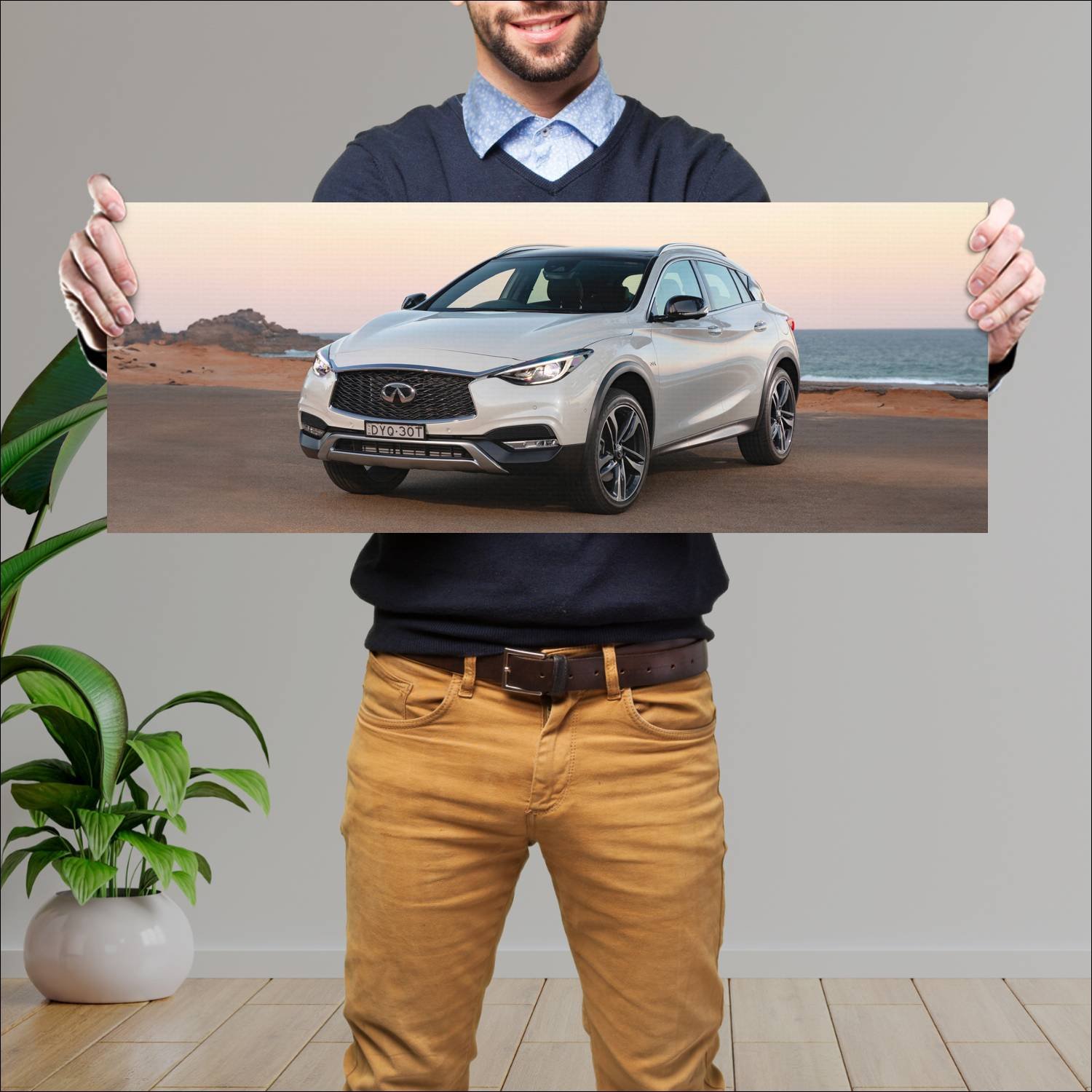 Cuadro grande 30x80cm 2018 infiniti qx30 awd styli 228 Infiniti