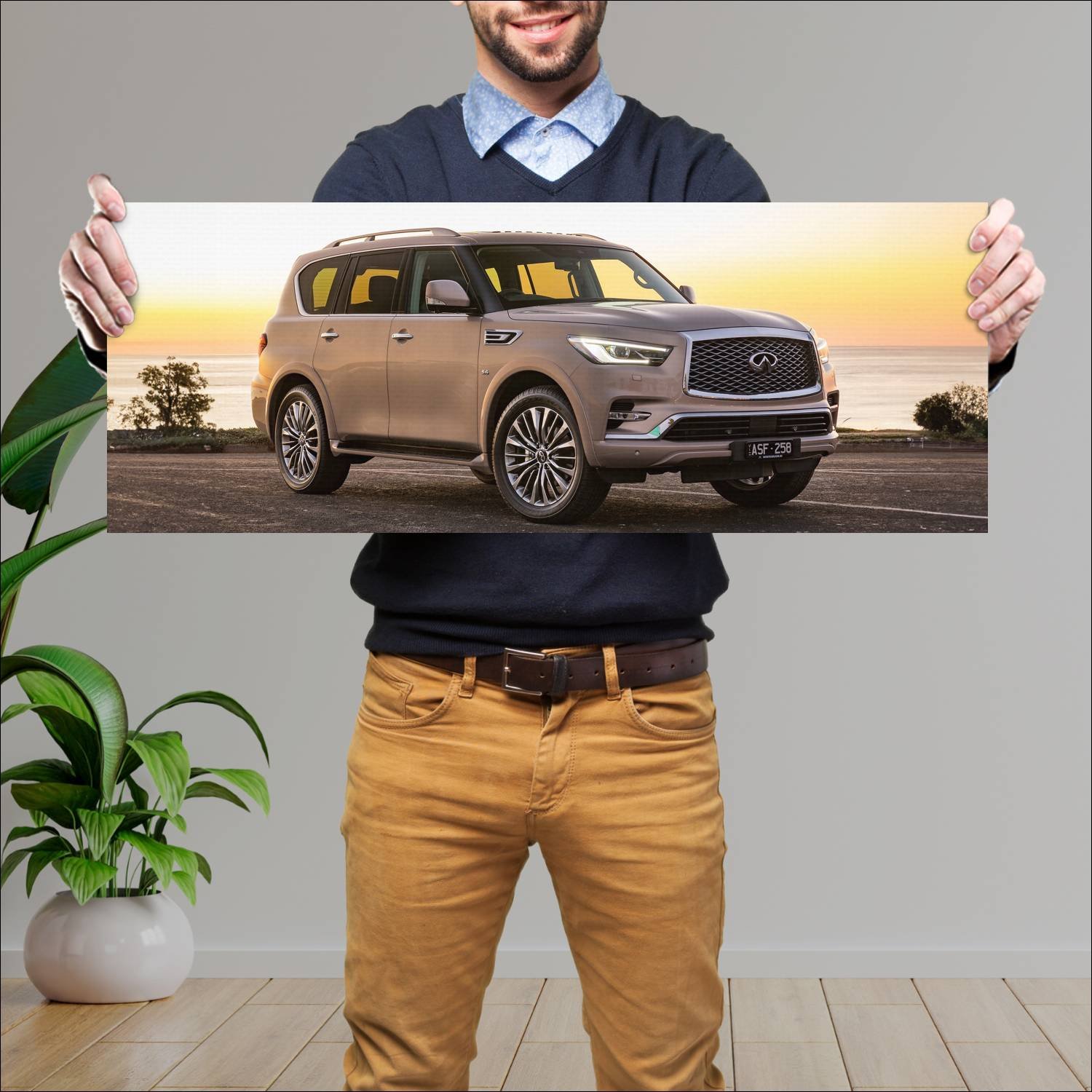 Cuadro grande 30x80cm 2018 infiniti qx80 au auto 230 Infiniti