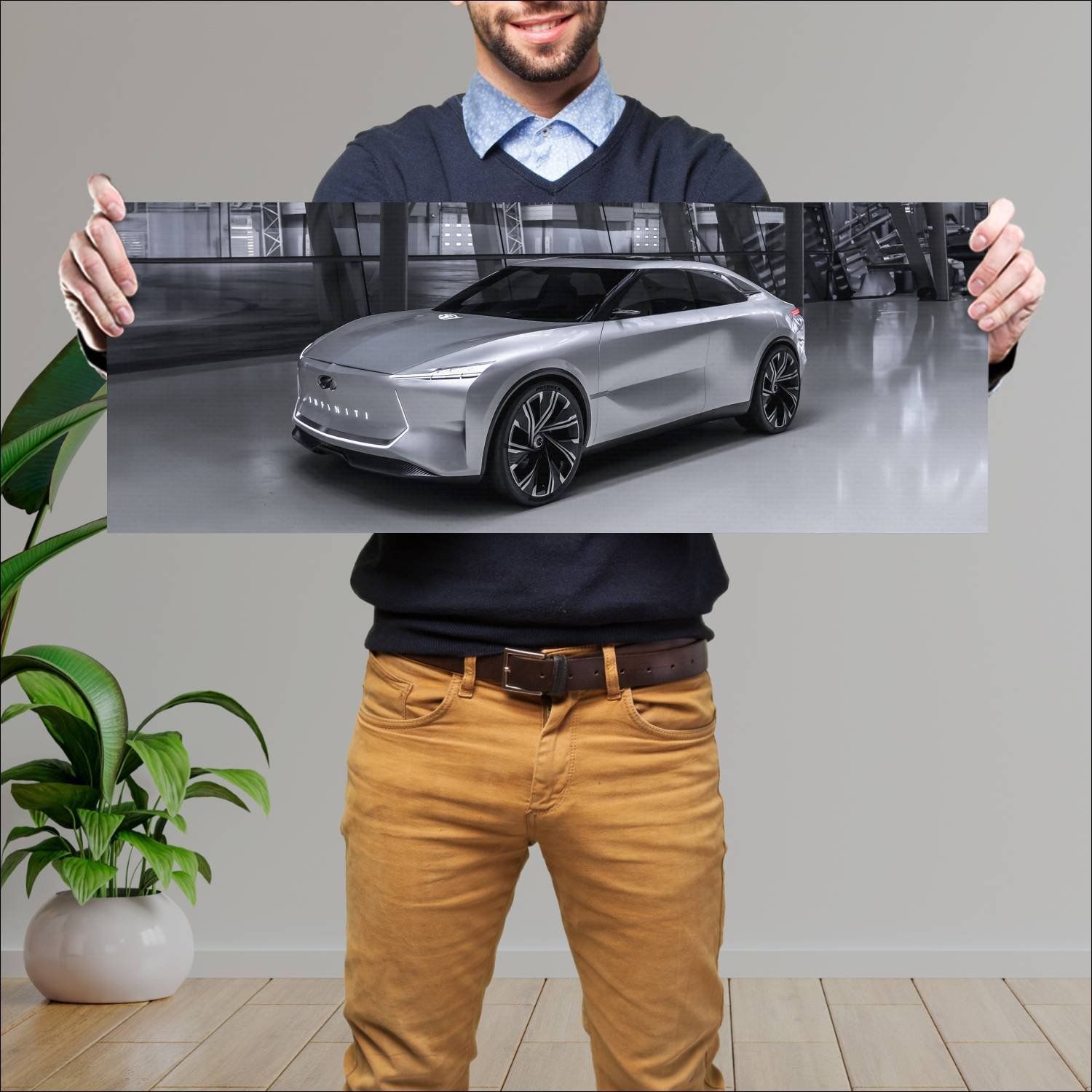 Cuadro grande 30x80cm 2019 infiniti qs inspiration 232 Infiniti