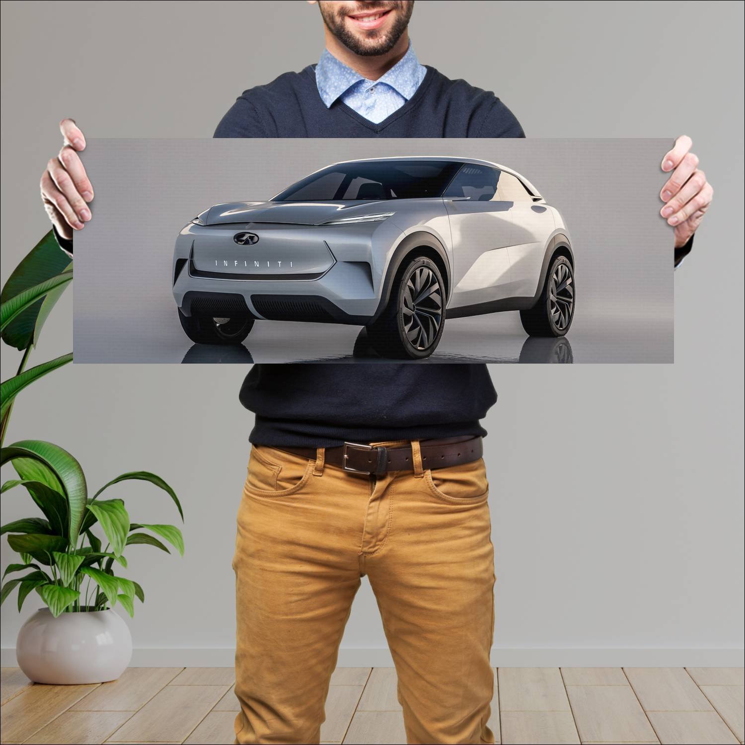 Cuadro grande 30x80cm 2019 infiniti qx inspiration 233 Infiniti