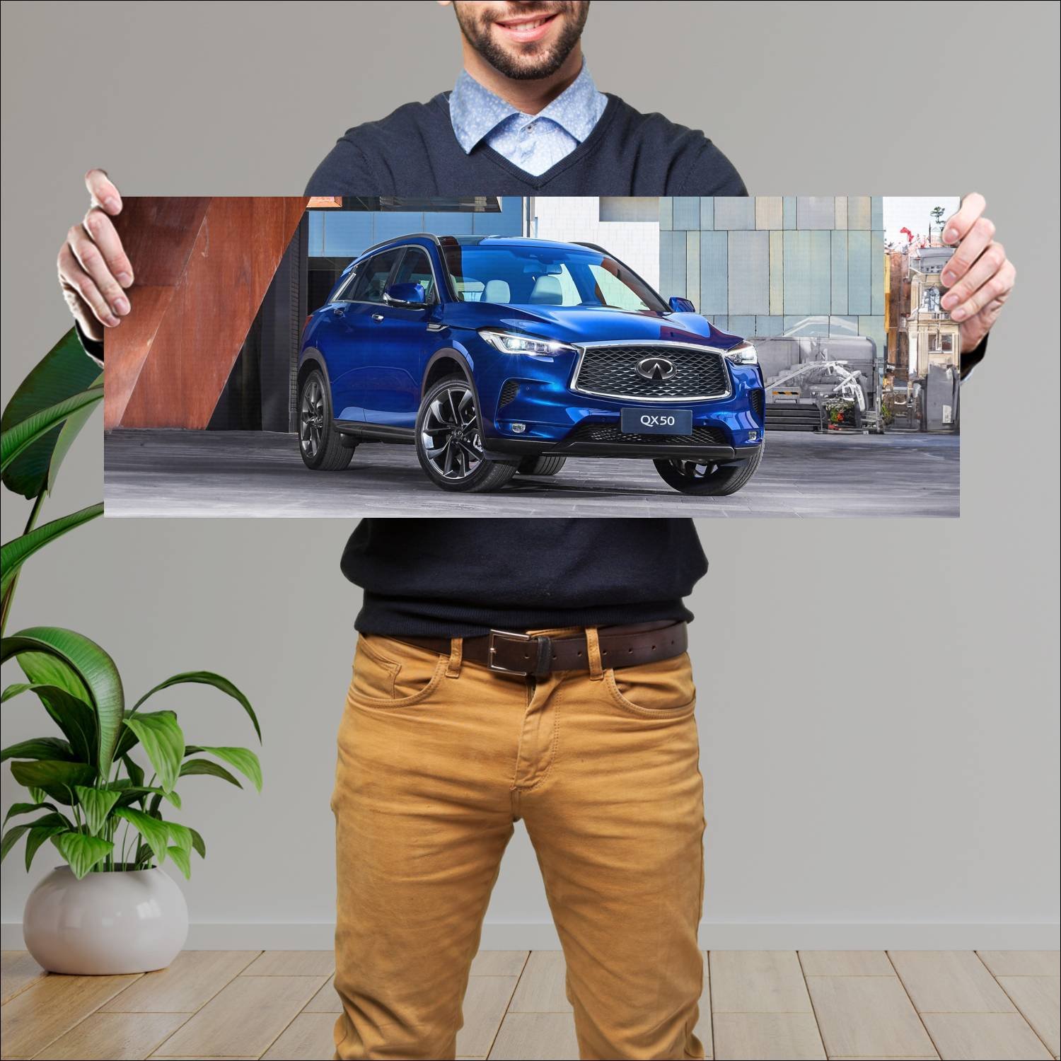 Cuadro grande 30x80cm 2019 infiniti qx50 cn auto 236 Infiniti
