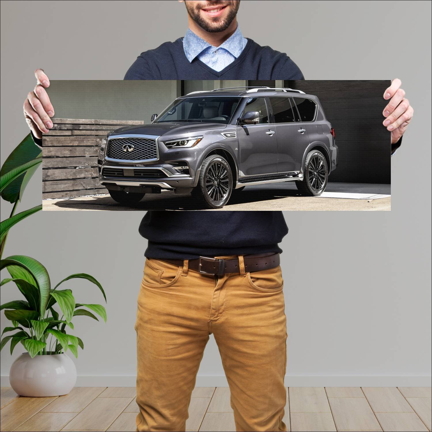 Cuadro grande 30x80cm 2019 infiniti qx80 limited 8 241 Infiniti