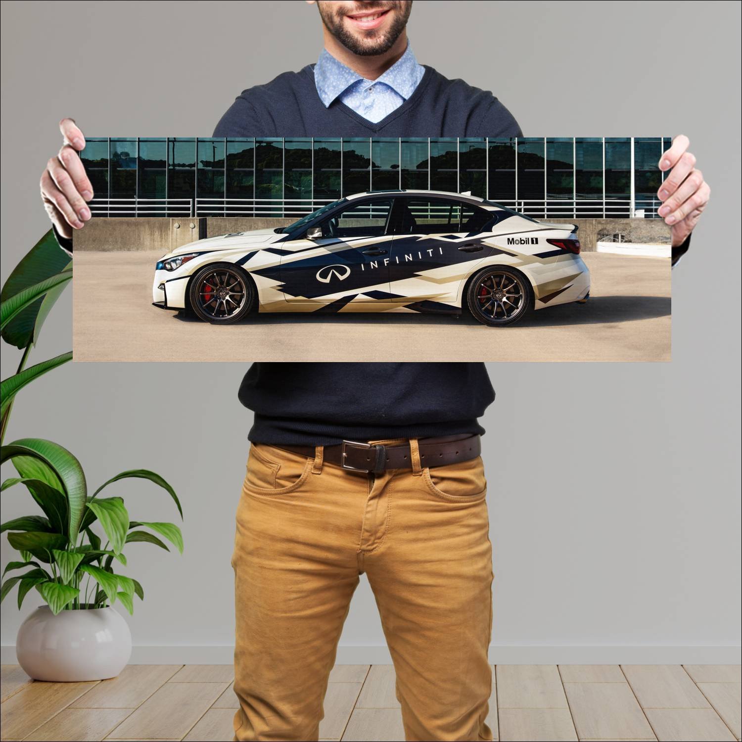 Cuadro grande 30x80cm 2023 infiniti q50 sport with 252 Infiniti