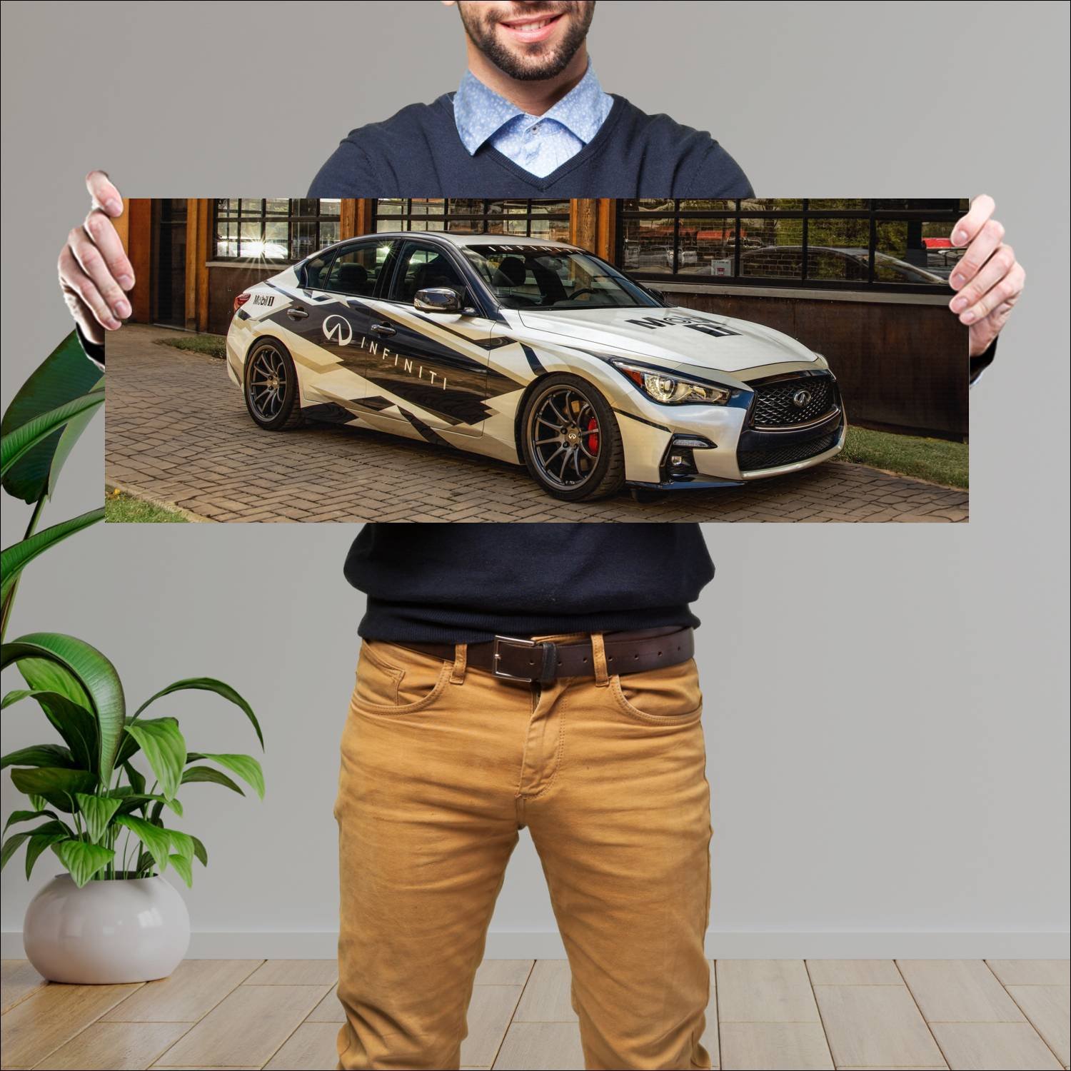 Cuadro grande 30x80cm 2023 infiniti q50 sport with 253 Infiniti