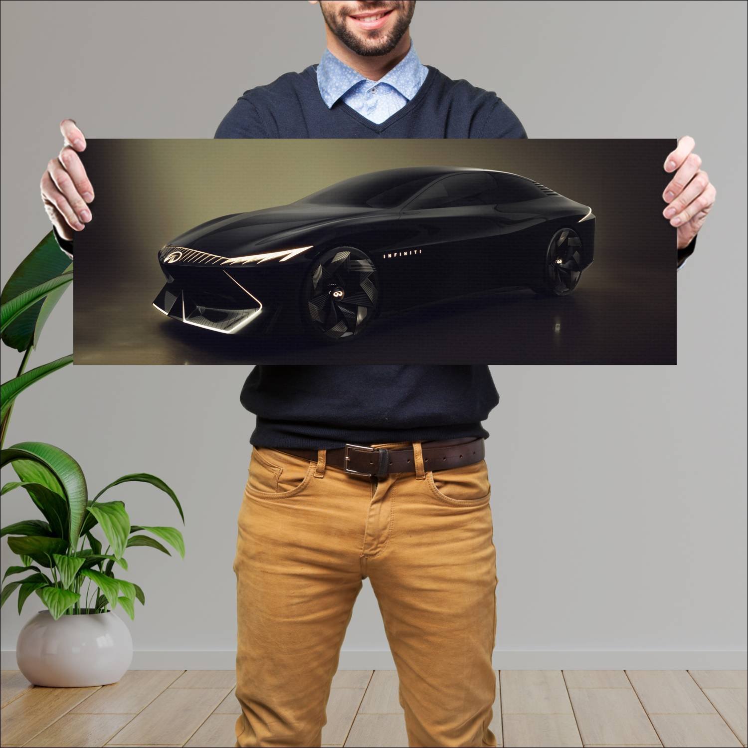 Cuadro grande 30x80cm 2023 infiniti vision qe Infiniti