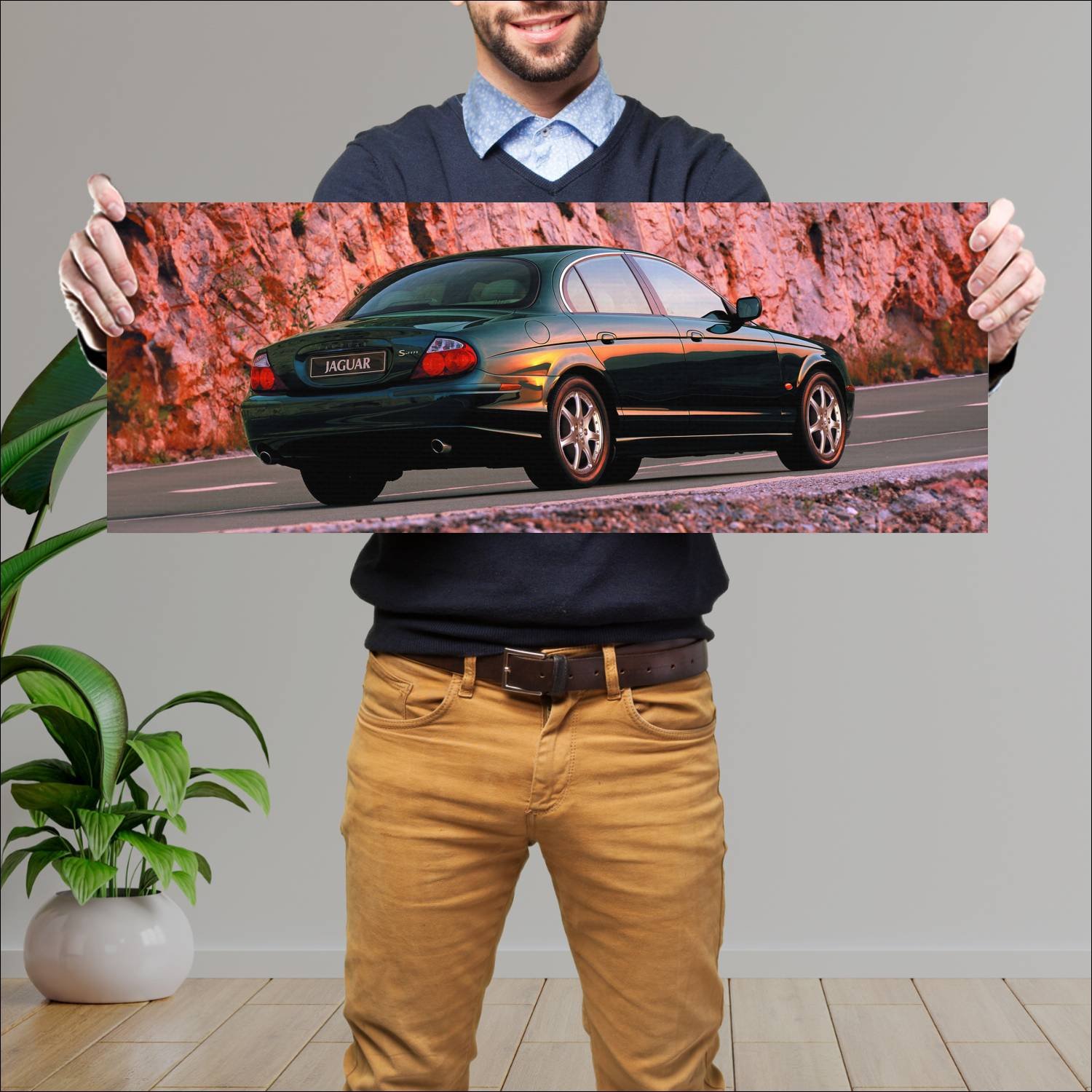 Cuadro grande 30x80cm 1999 jaguar s type auto 175 Jaguar