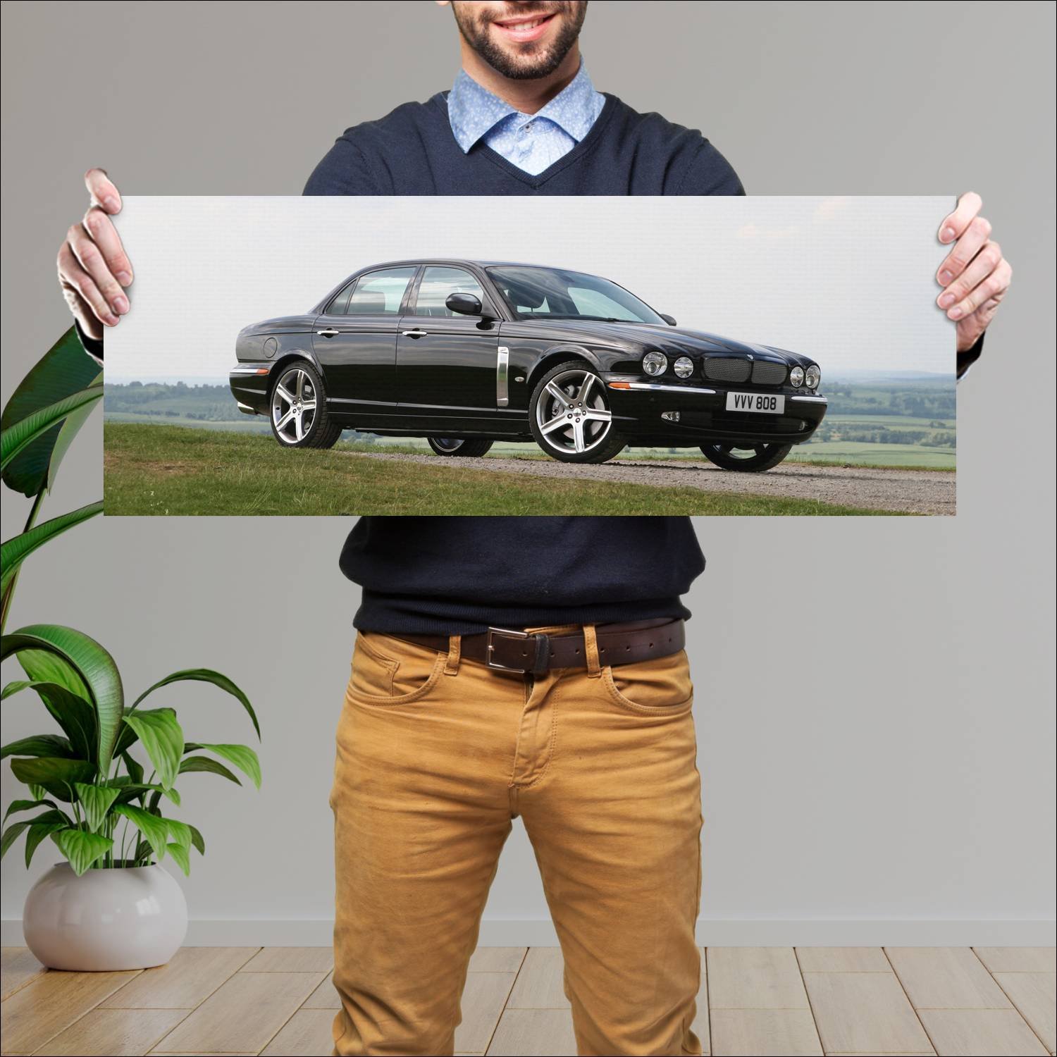 Cuadro grande 30x80cm 2006 jaguar xjr portfolio uk 214 Jaguar