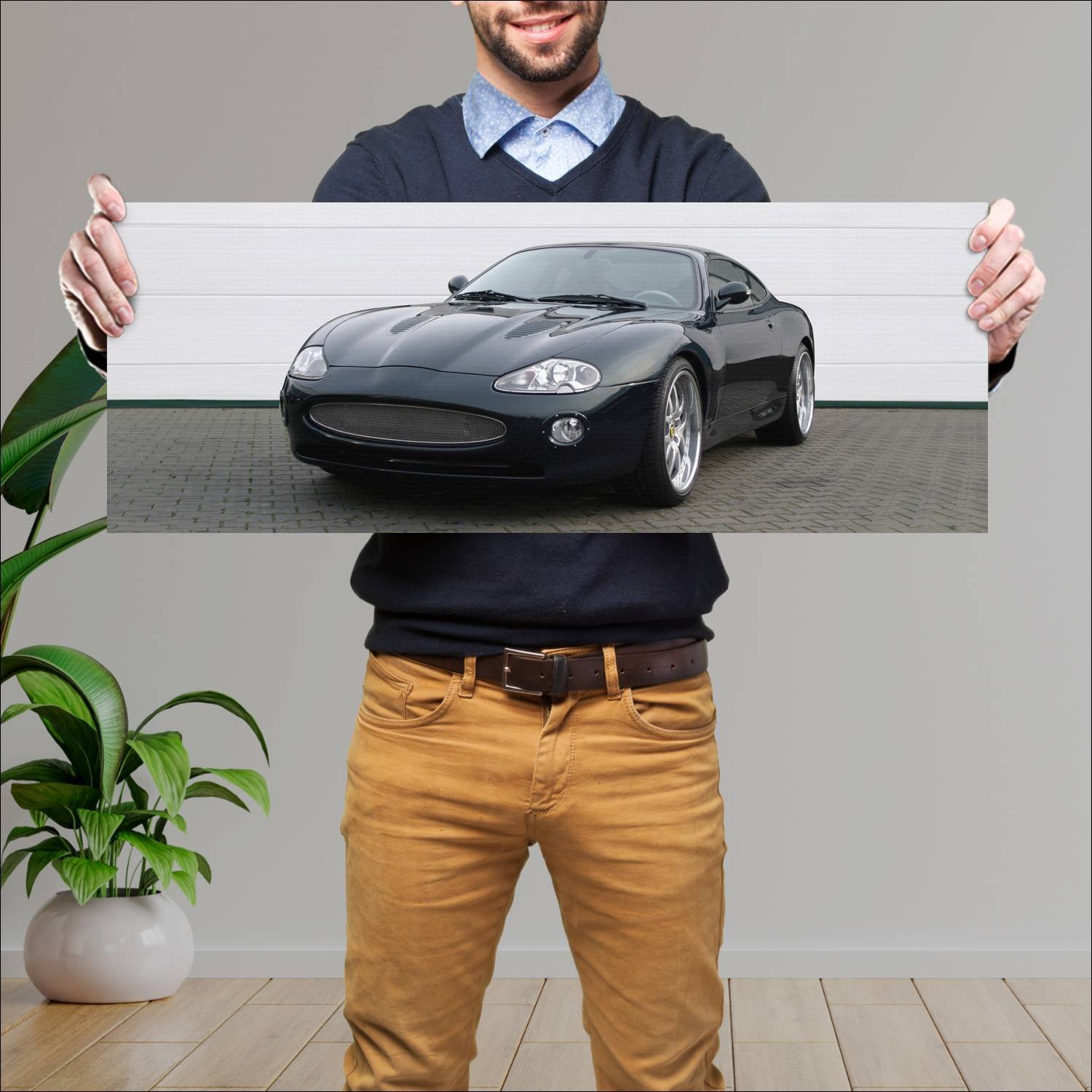 Cuadro grande 30x80cm 2007 arden aj 20 auto 221 Jaguar