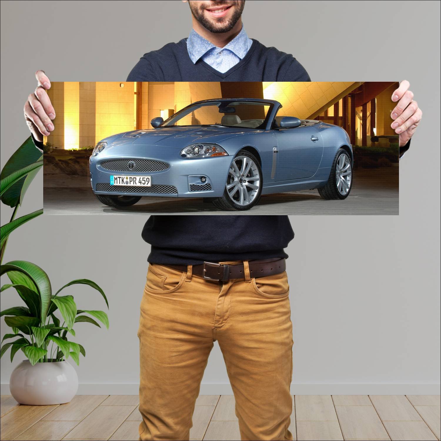 Cuadro grande 30x80cm 2007 jaguar xkr convertible 231 Jaguar
