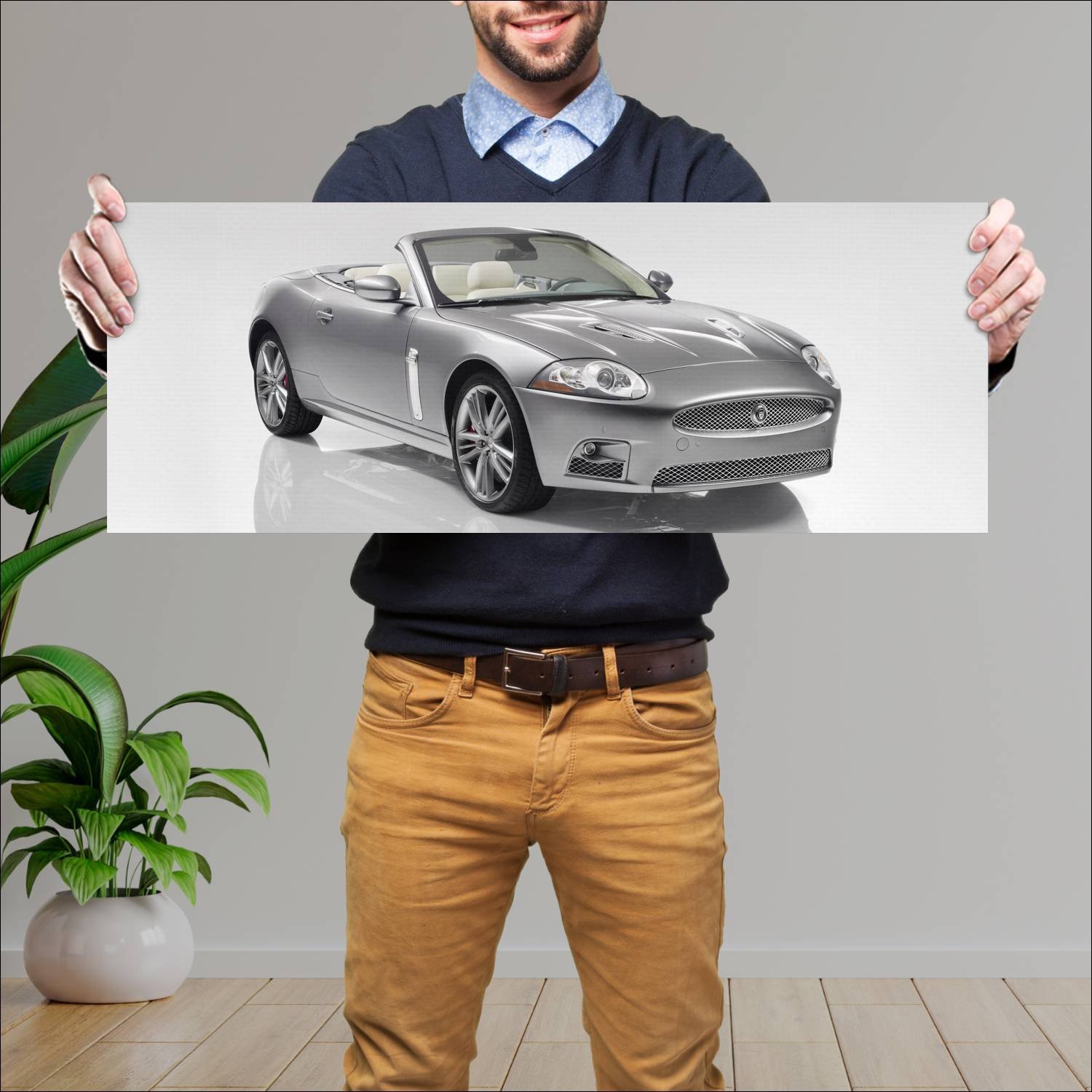 Cuadro grande 30x80cm 2008 jaguar xkr portfolio co 243 Jaguar