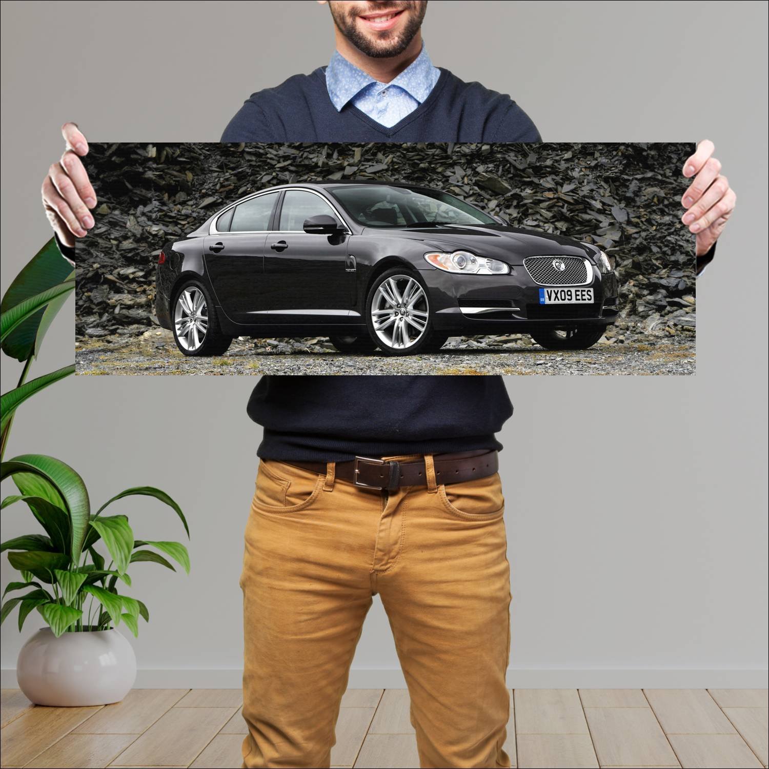 Cuadro grande 30x80cm 2009 jaguar xf s uk Jaguar