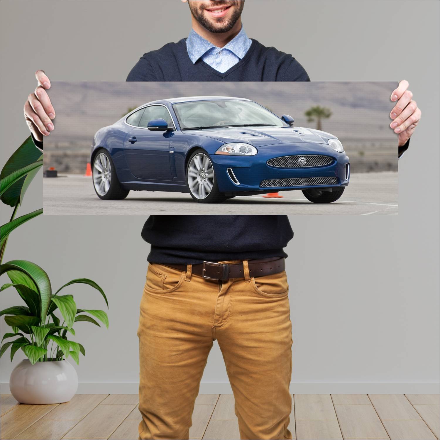 Cuadro grande 30x80cm 2009 jaguar xkr coupe us 350 267 Jaguar