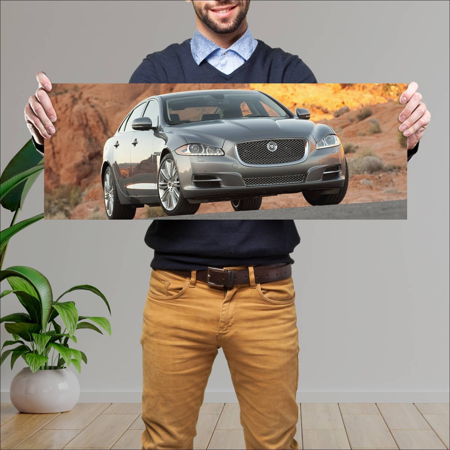 Cuadro grande 30x80cm 2010 jaguar xj l us auto 278 Jaguar