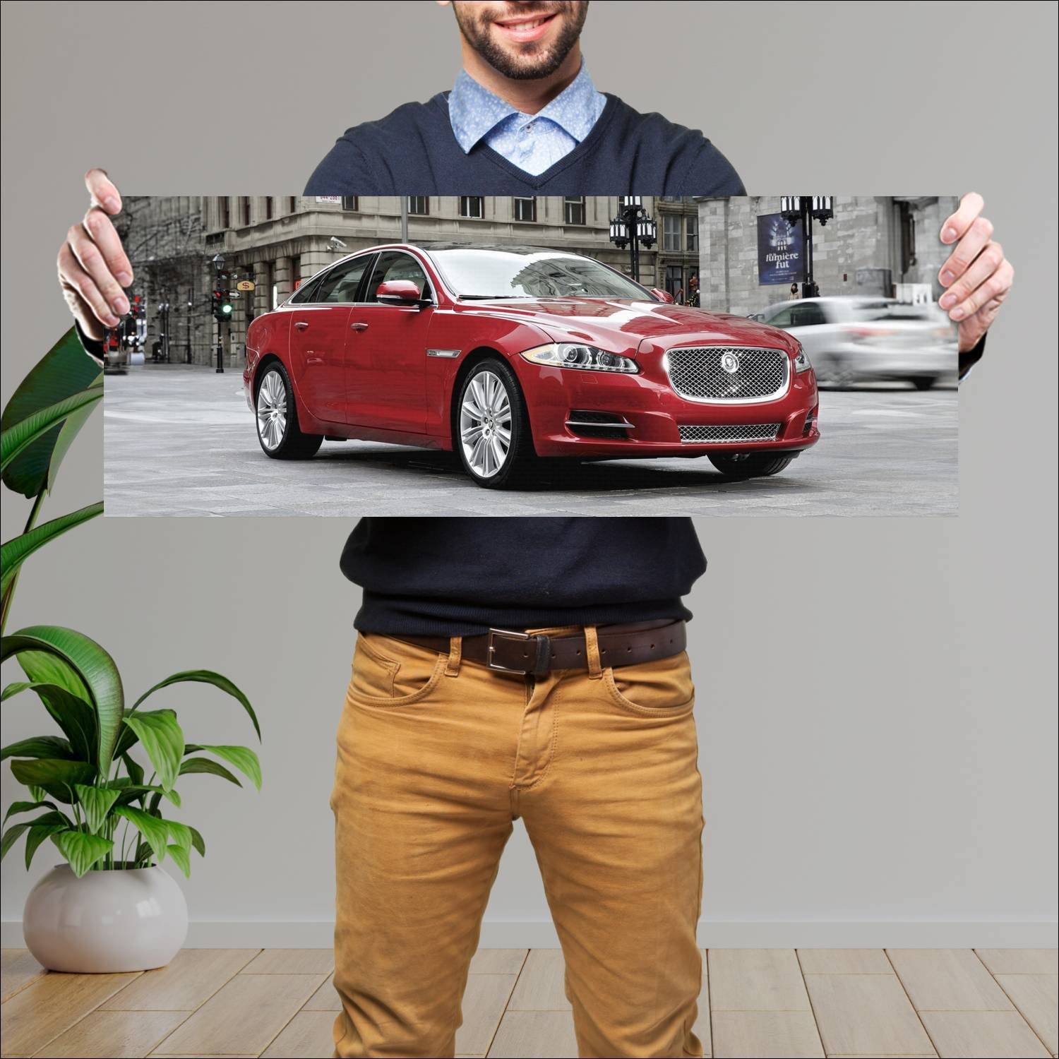 Cuadro grande 30x80cm 2010 jaguar xj us auto 279 Jaguar