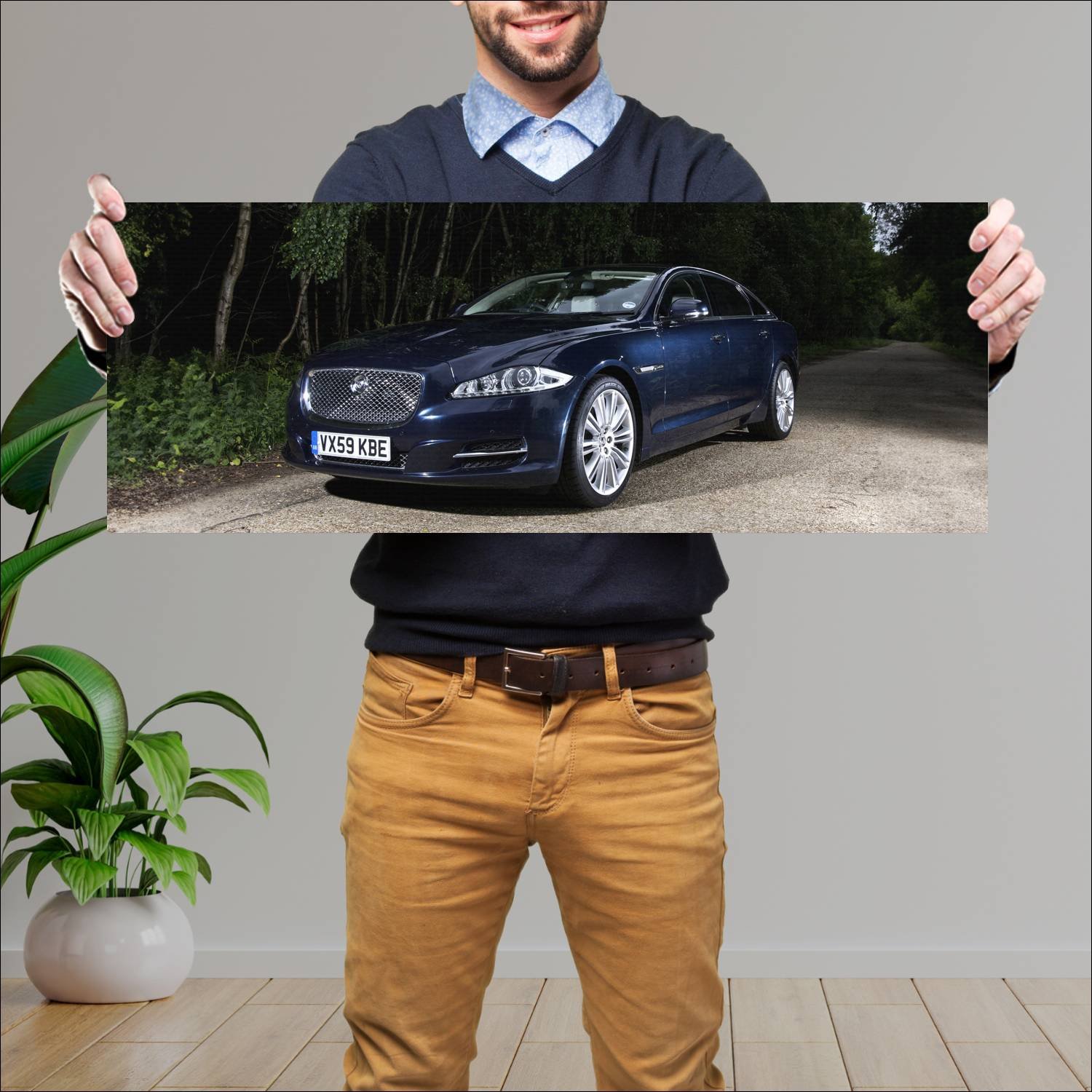 Cuadro grande 30x80cm 2010 jaguar xjl uk Jaguar