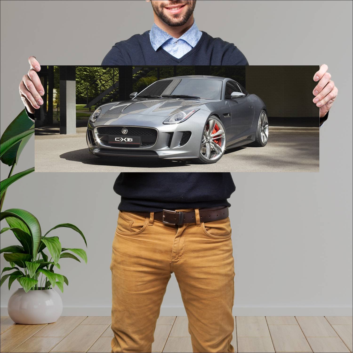 Cuadro grande 30x80cm 2011 jaguar c x16 concept 34 290 Jaguar